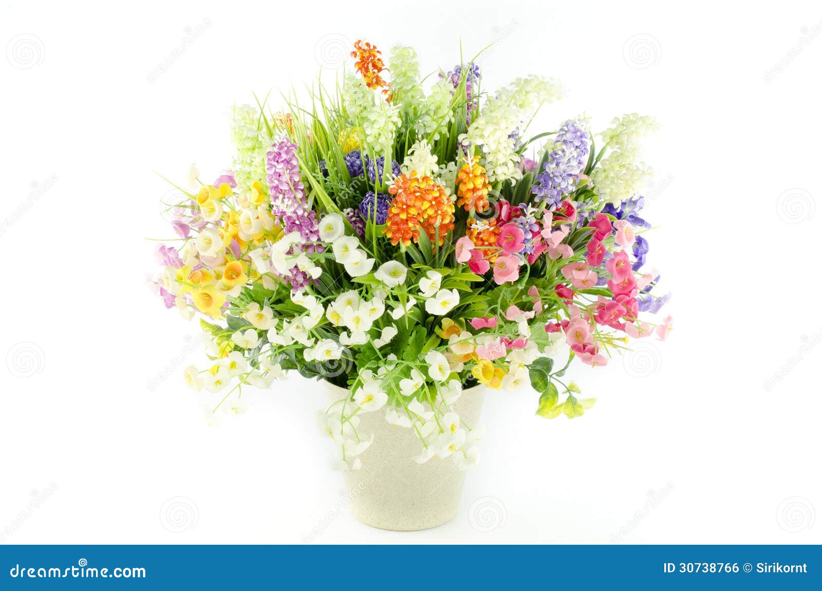 Plastic Flower stock photo. Image of bloom, green, design 30738766