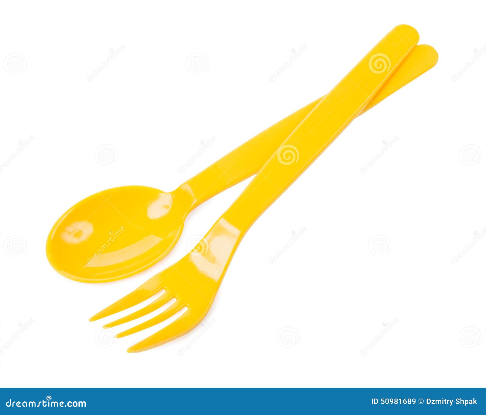Plastic Fork and Spoon on White Background Stock Image Image of isolated, lunch 50981689