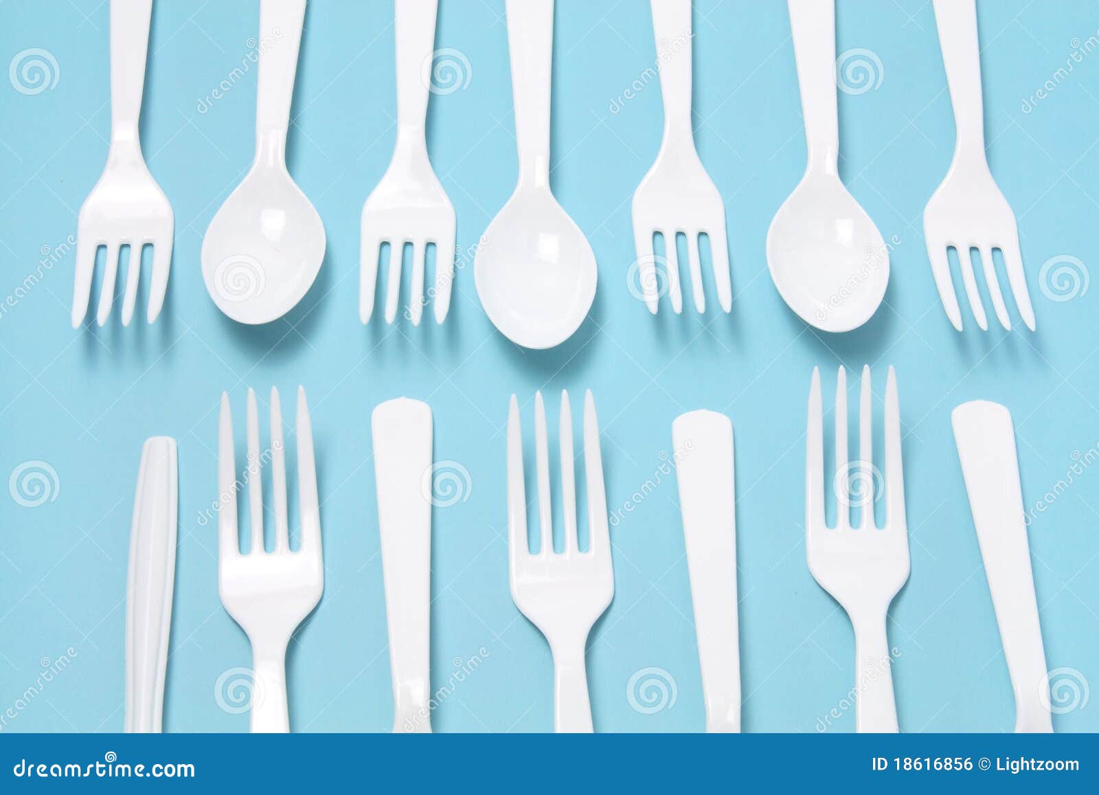 Plastic Forks and Knives stock photo. Image of cutlery 18616856