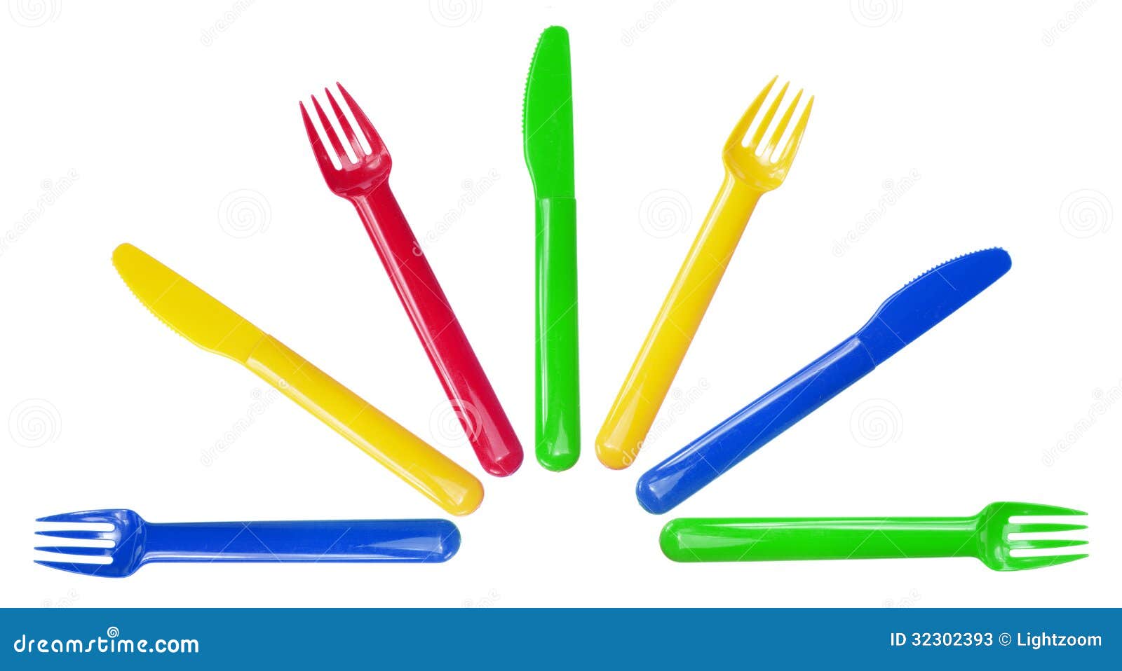 Plastic Forks and Knives stock image. Image of white 32302393