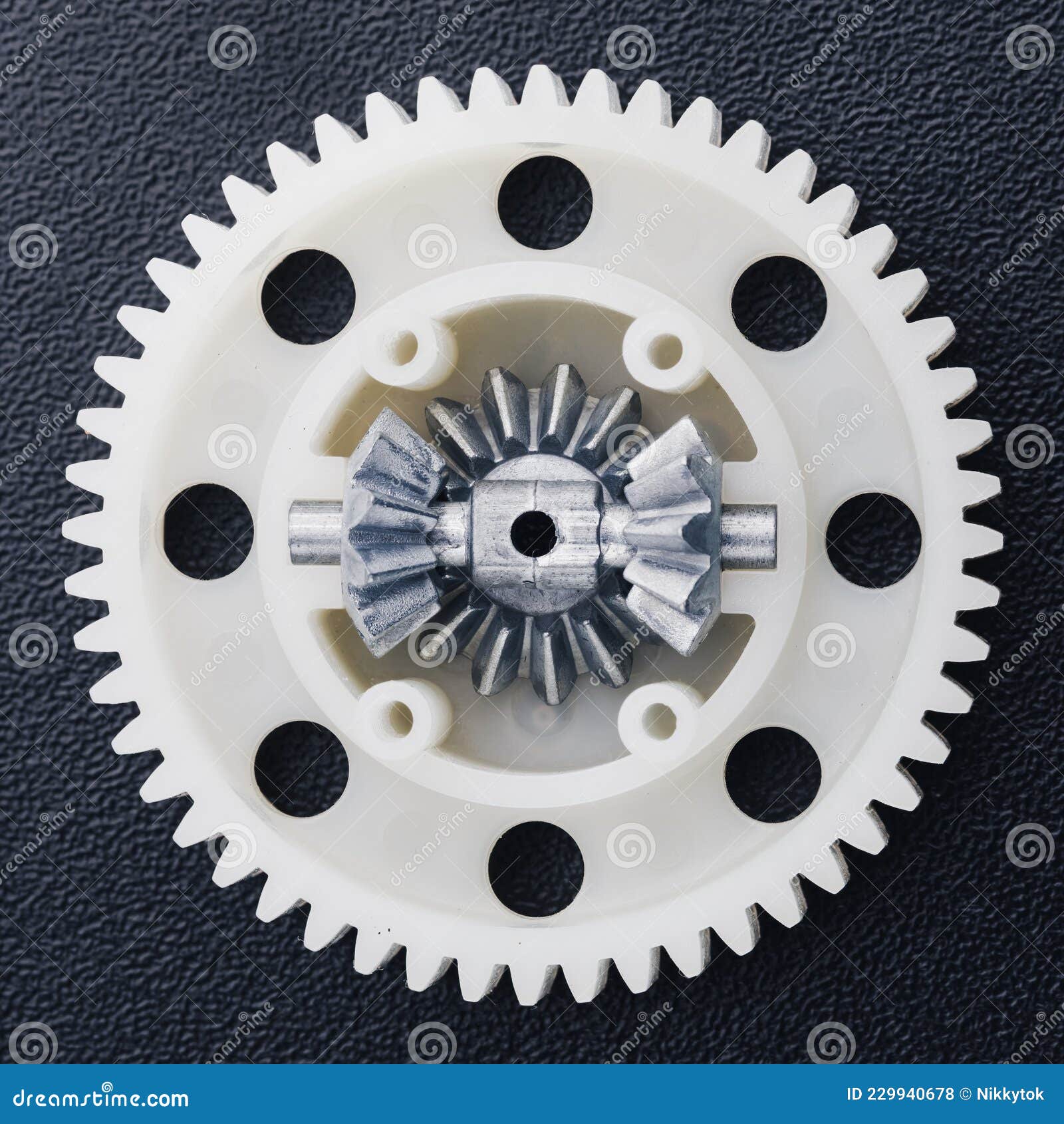 Plastic Gear with Differential, Rc Car Toy Spare Part Stock Photo
