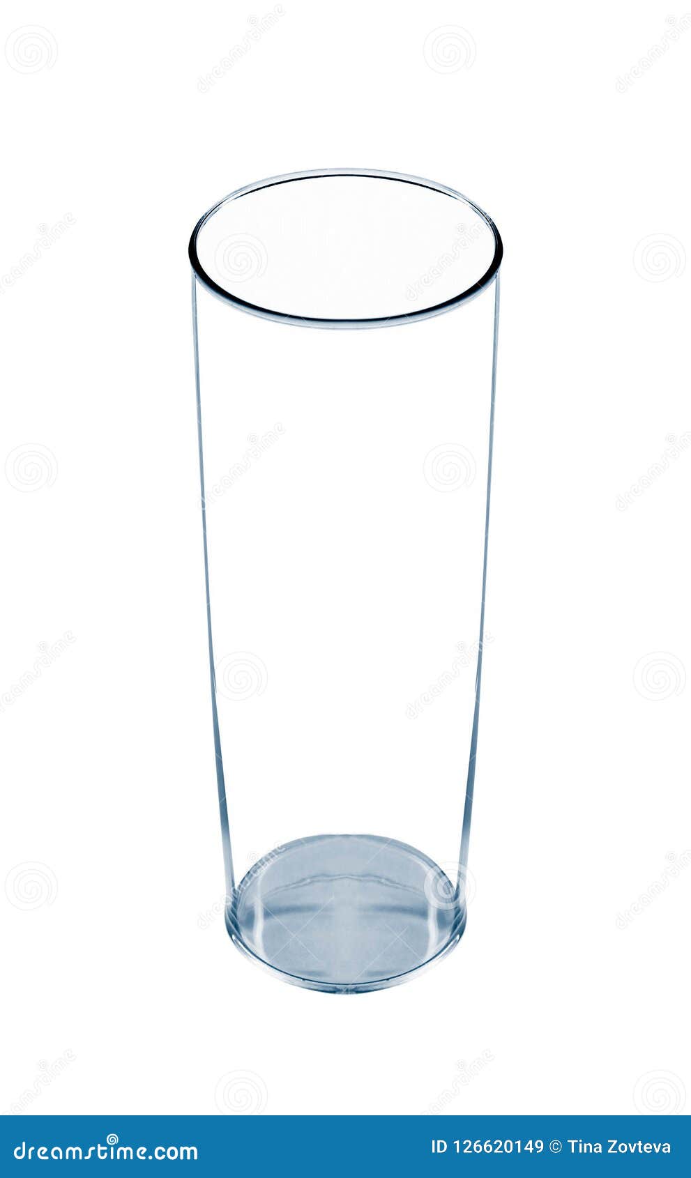 Plastic Glass Isolated on White Stock Image - Image of beer, catering