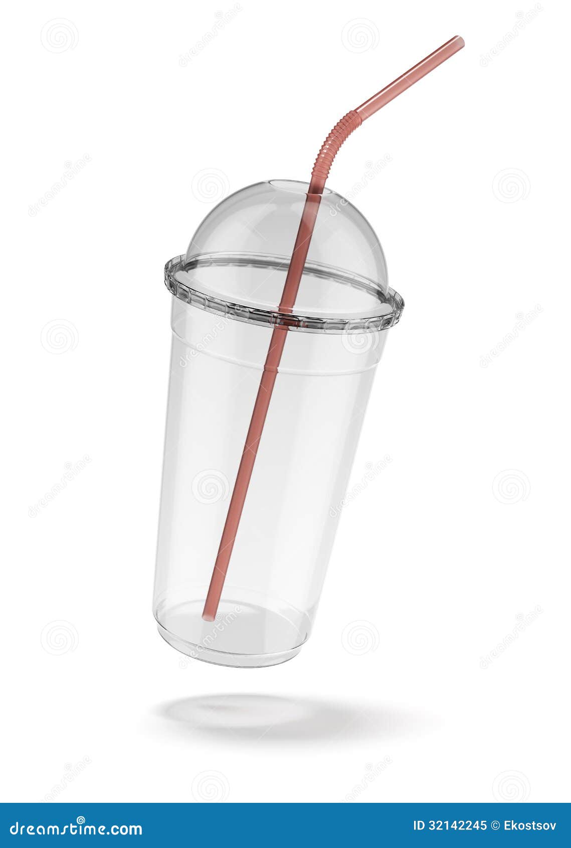 Plastic Glass With Straw Royalty Free Stock Photo Image 32142245