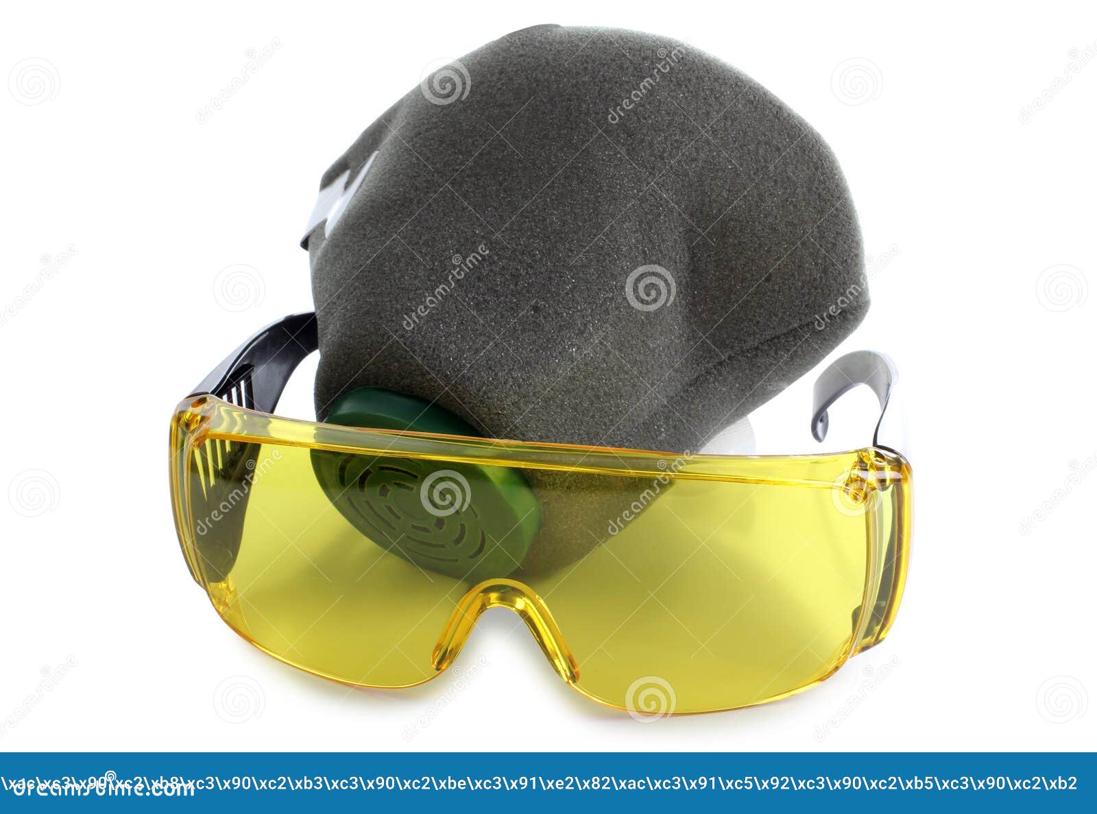 Respirator and Goggles Three Stock Photo Image of biochemistry