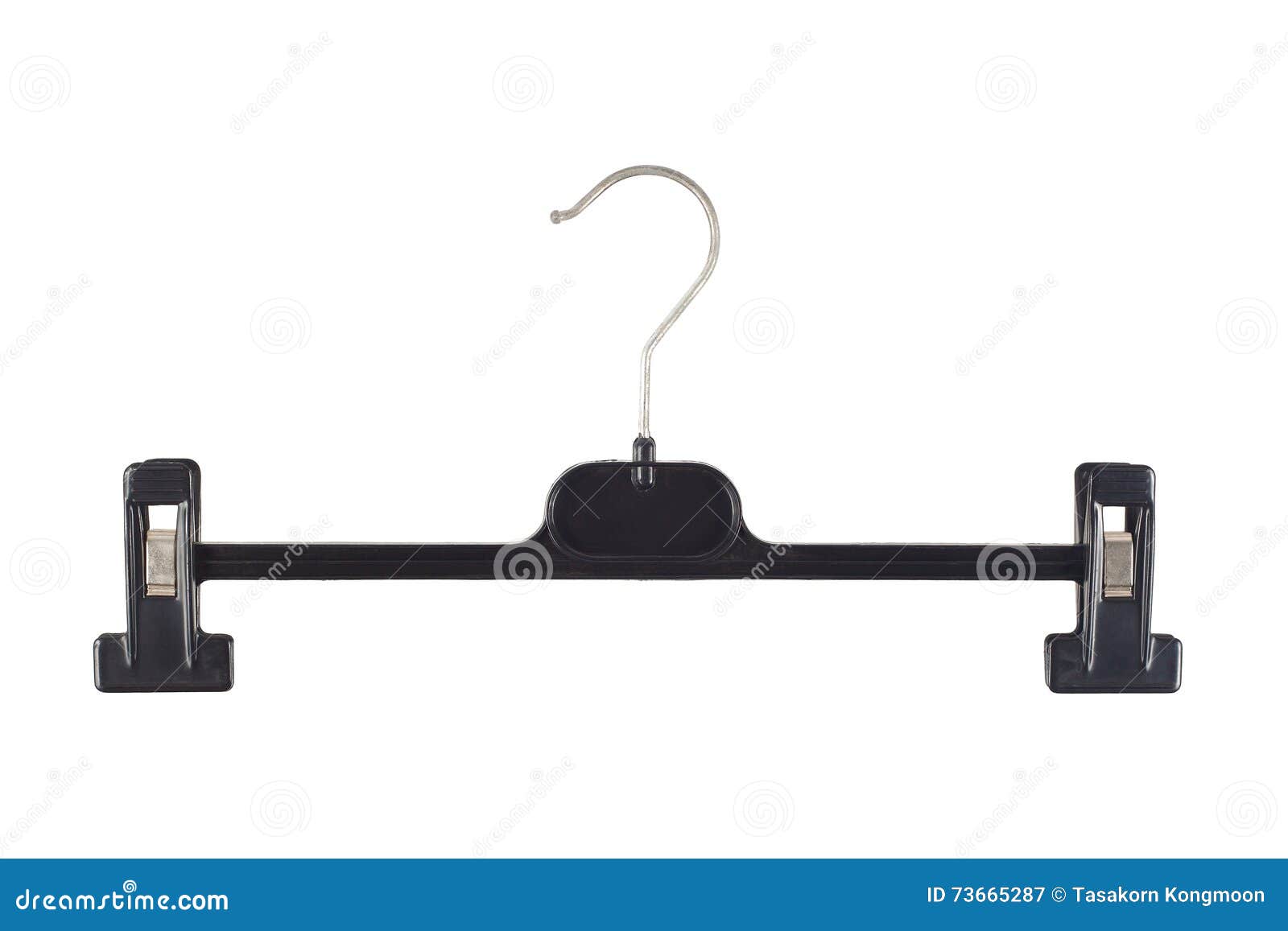 Plastic Hanger with Grip Isolated on White Stock Image Image of