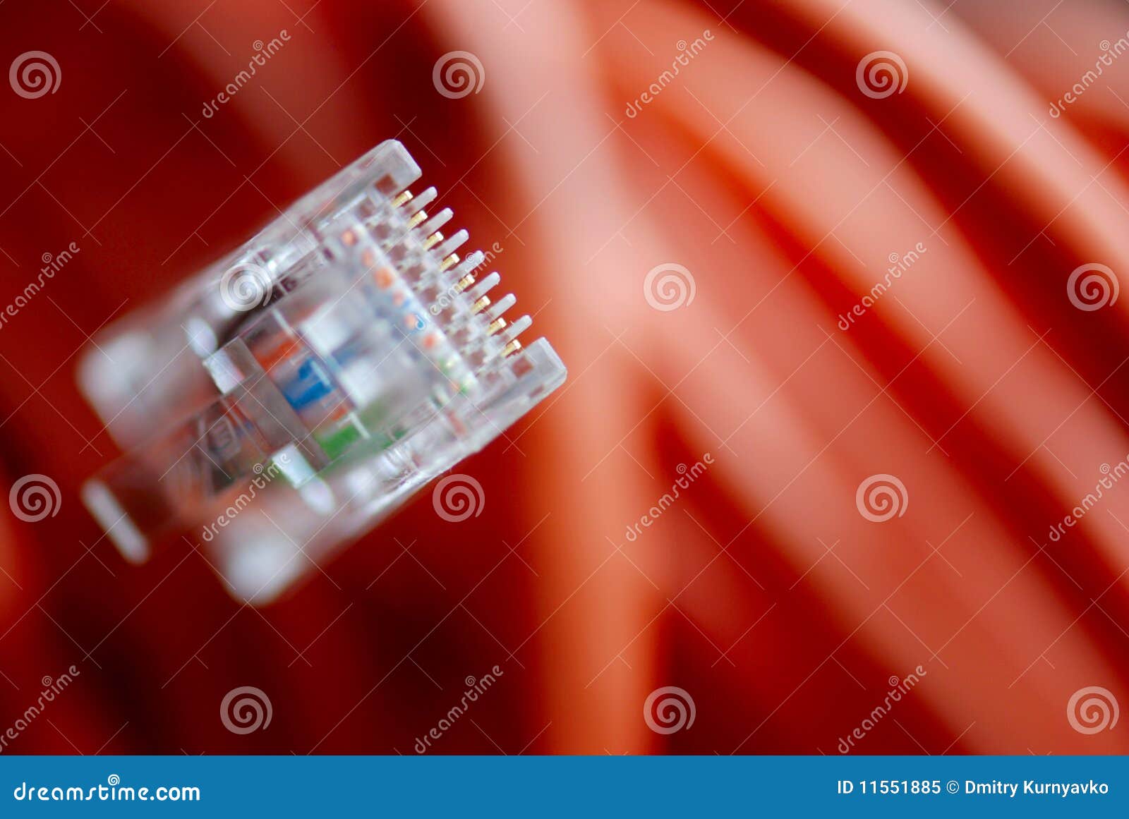 Plastic Head of RJ45 or 8P8C Network Cable Stock Image Image of electronics, technology 11551885