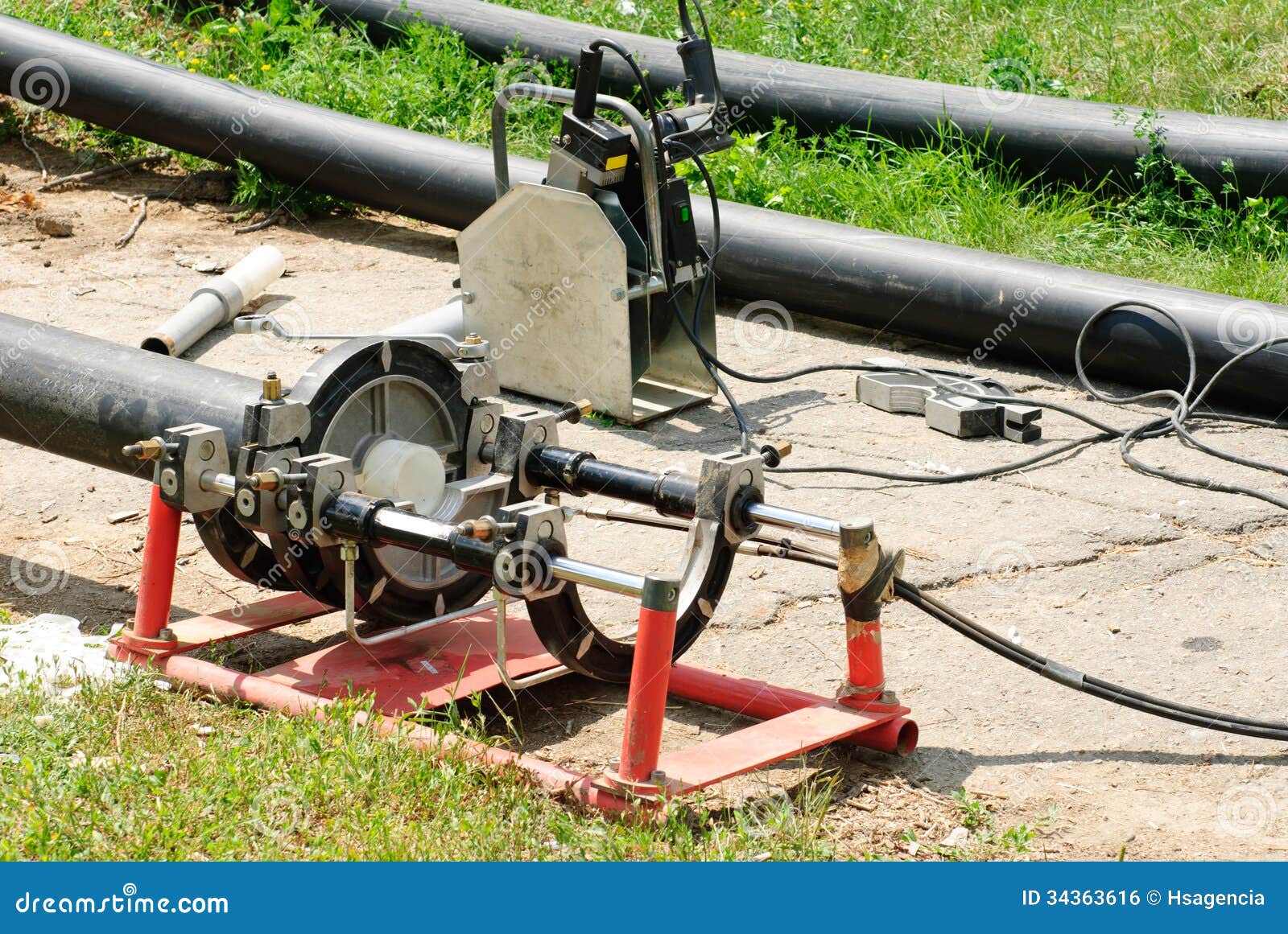Plastic heating pipes stock photo. Image of technology 34363616