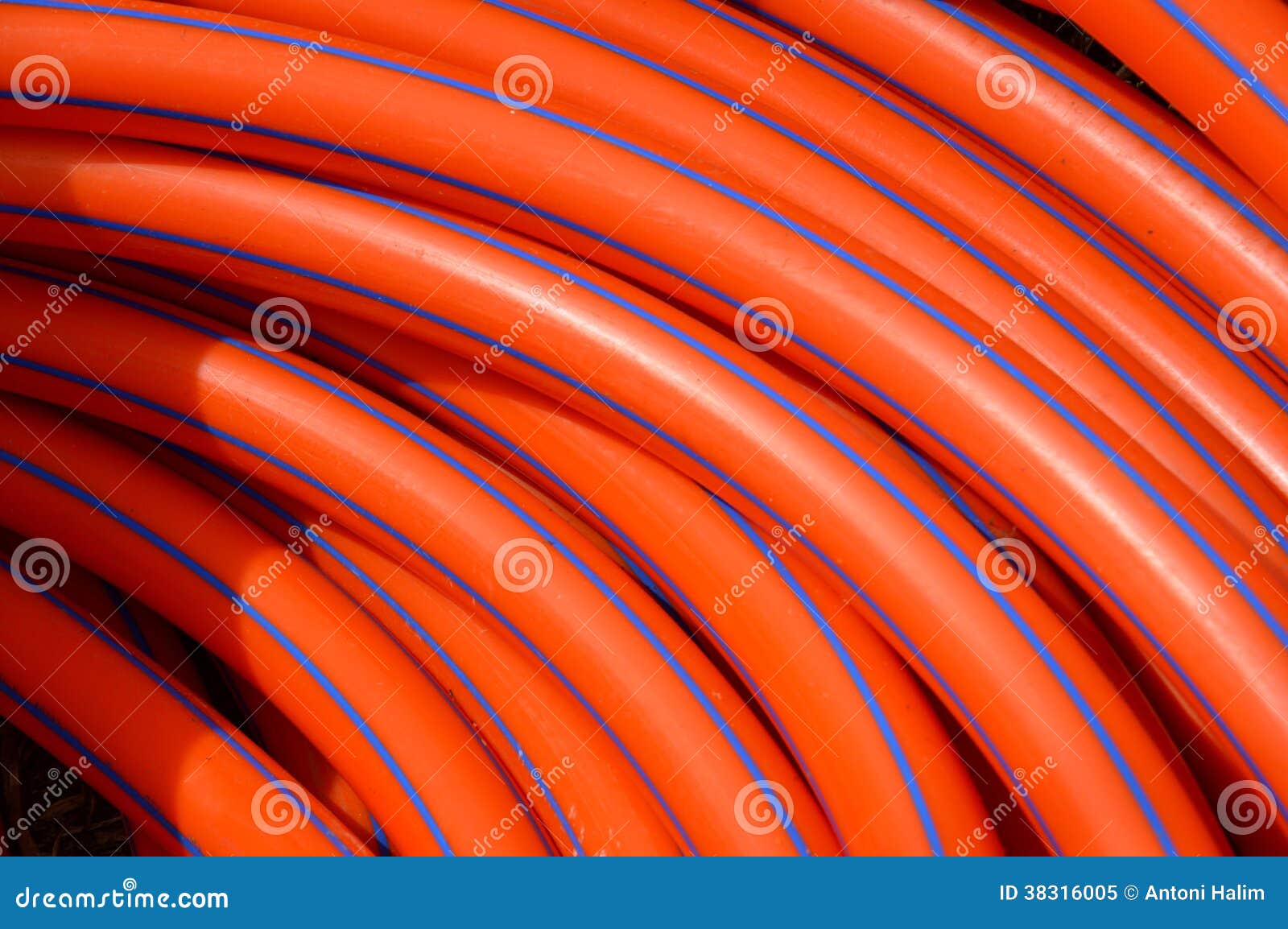147 Orange Plastic Tubing Pattern Texture Background Stock Photos