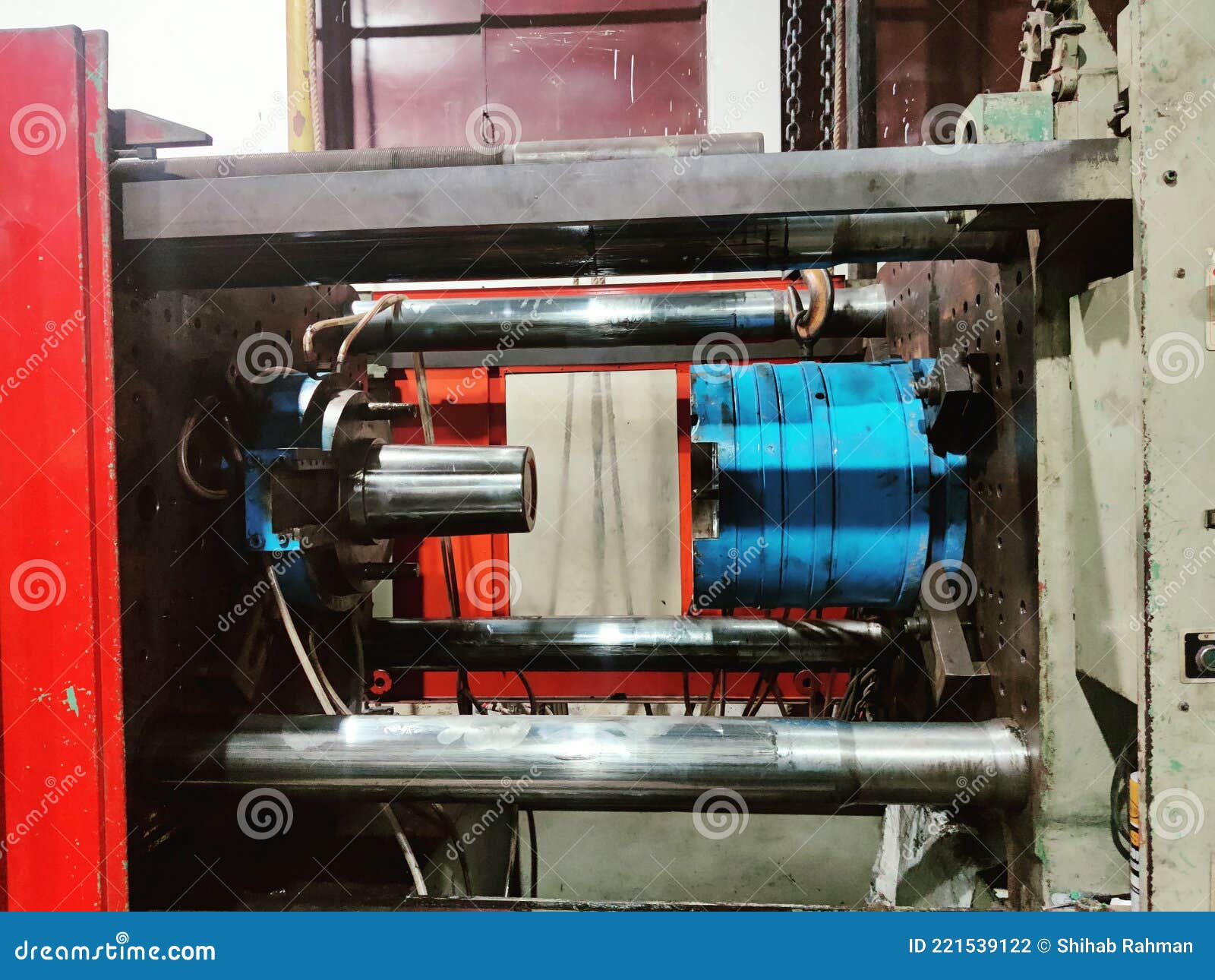 Plastic Injection Moulding Machine in Dhaka Bangladesh Stock Photo