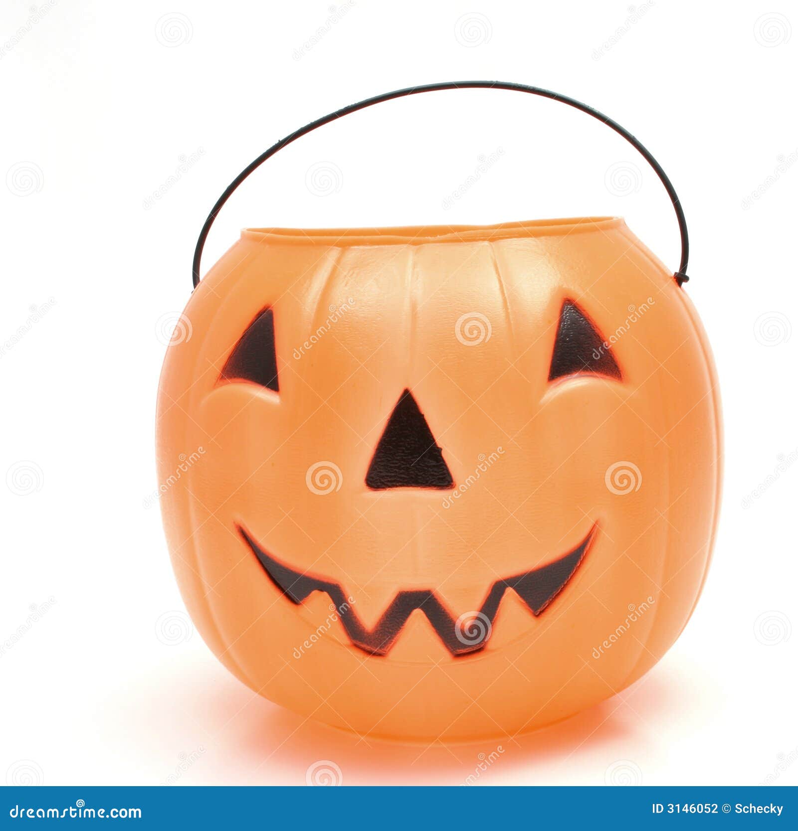 Plastic jackolantern stock photo. Image of orange, halloween 3146052
