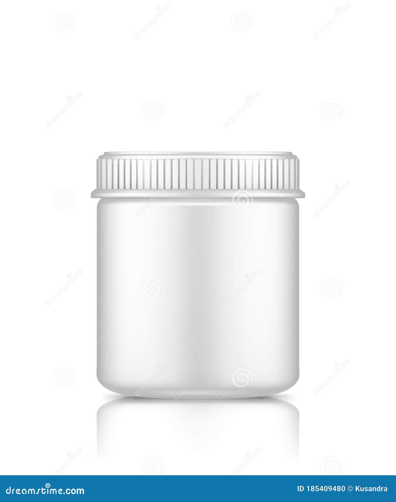 Download Plastic Jar Mockup Isolated On White Background Packaging Design Stock Vector Illustration Of Cleaning Medicine 185409480