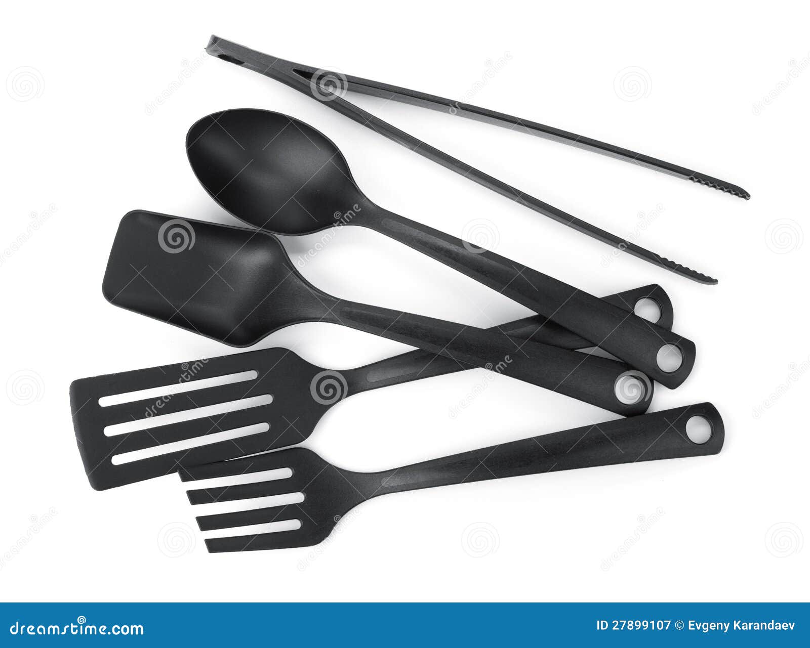Plastic kitchen utensils stock image. Image of group 27899107