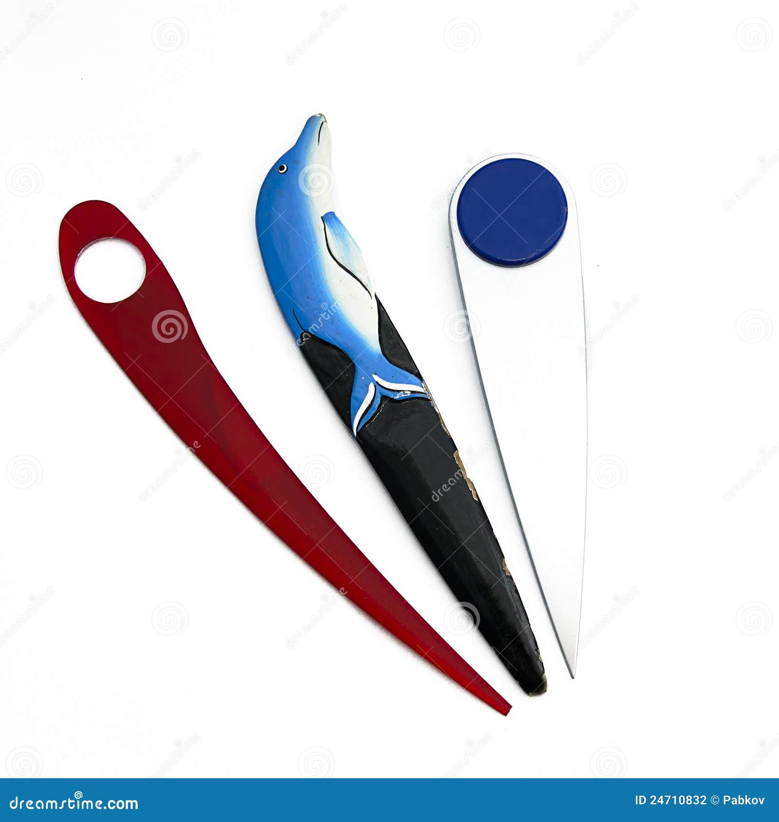 Plastic letter openers stock photo. Image of metal, opener 24710832