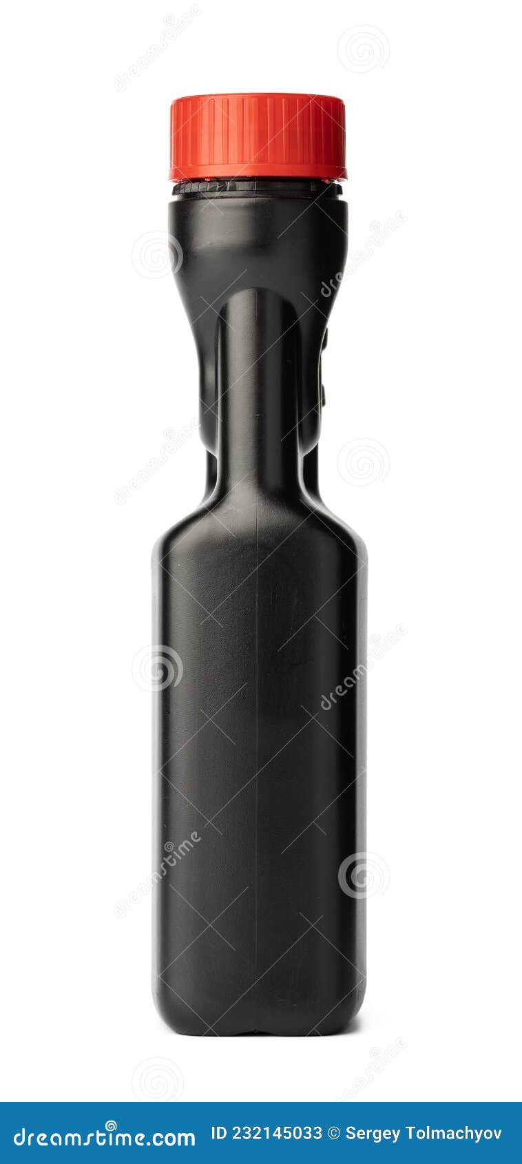 Plastic Liquid Detergent Container on White Background Stock Image