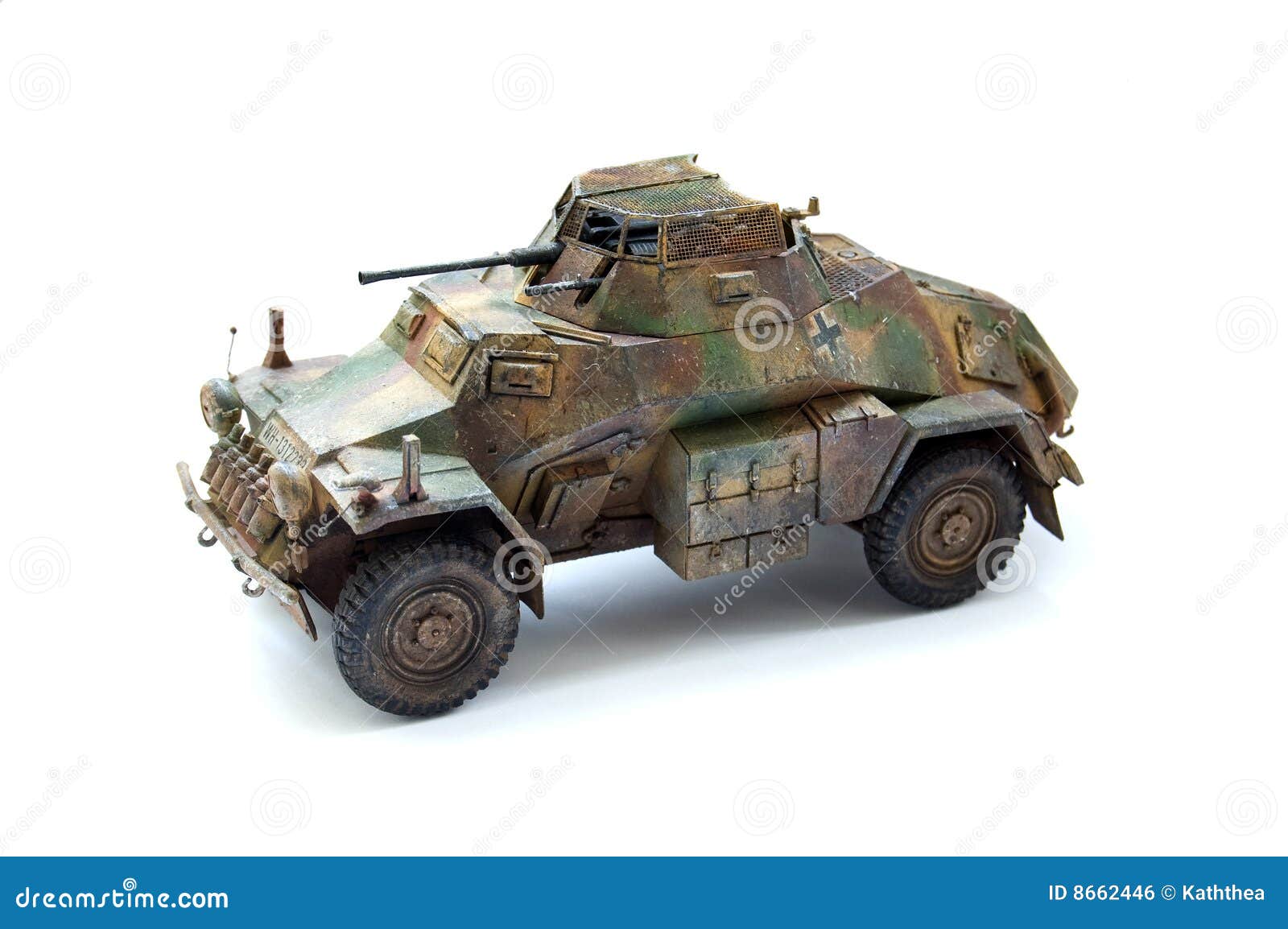 Plastic Model of a German Armoured Car Stock Photo Image of collect