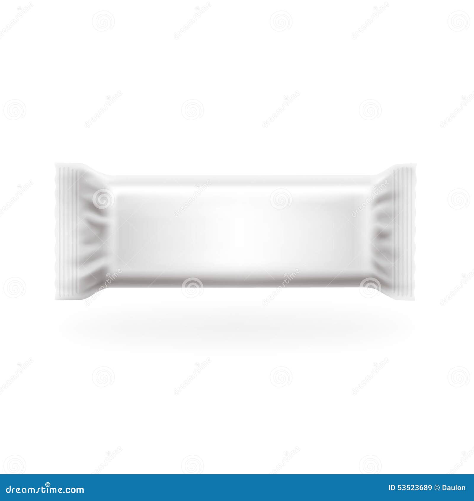Plastic Package Bar Medium Cover Vector. Chocolate, Wafers, Sweets and