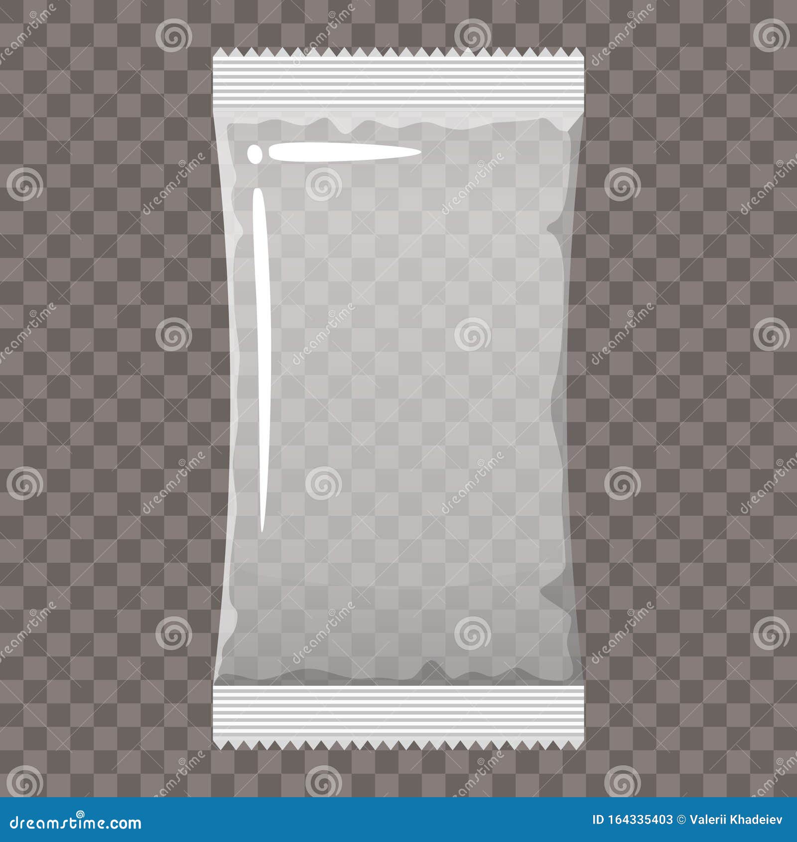 Download Plastic Packaging Sachet Bag Transparent Empty Vacuum Container Mockup To Storage For Food Products Template Cartoon Stock Vector Illustration Of Blank Lunch 164335403