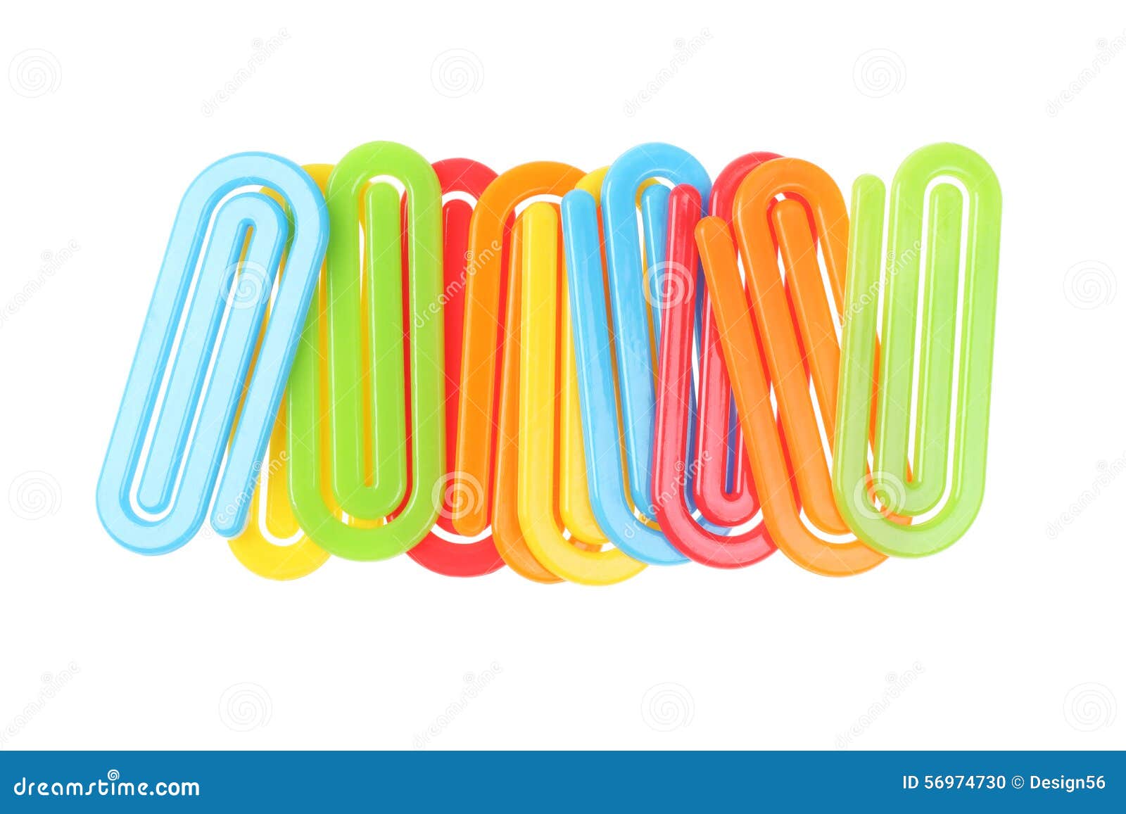 Plastic Paper Clips stock photo. Image of clip, shot - 56974730