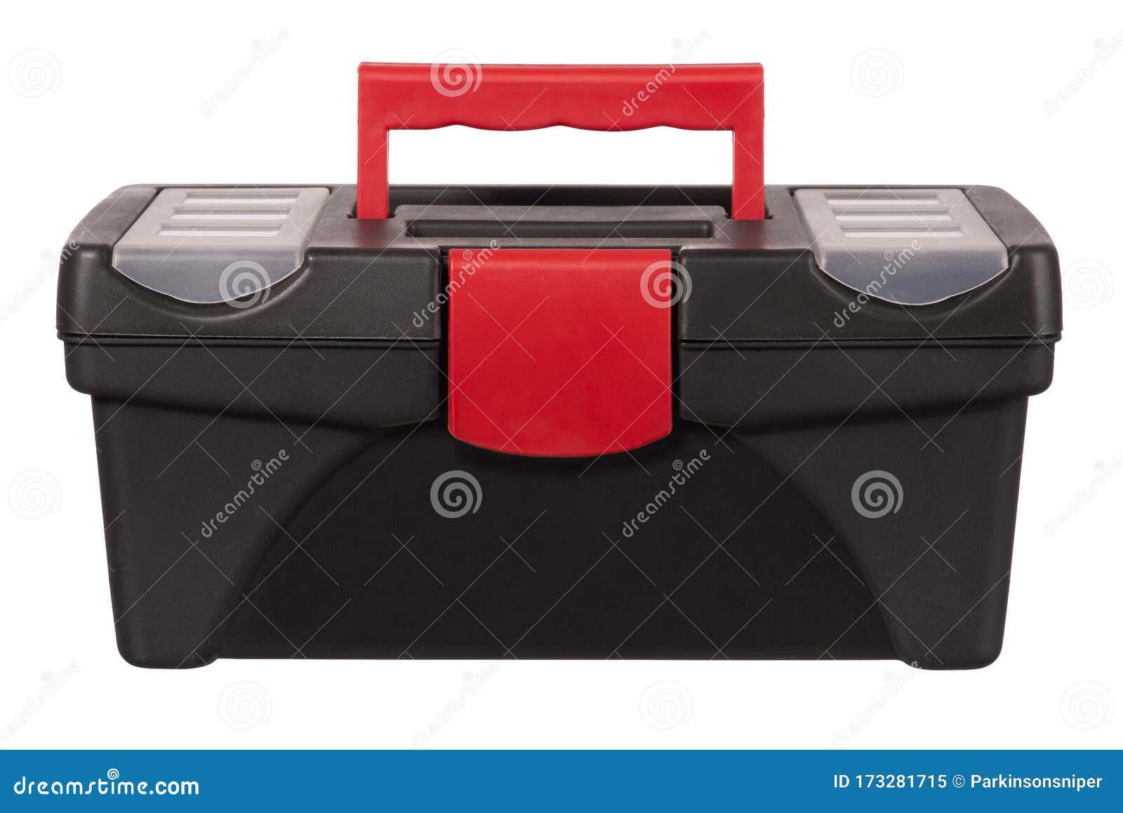 Plastic Portable Tool Box stock image. Image of white - 173281715