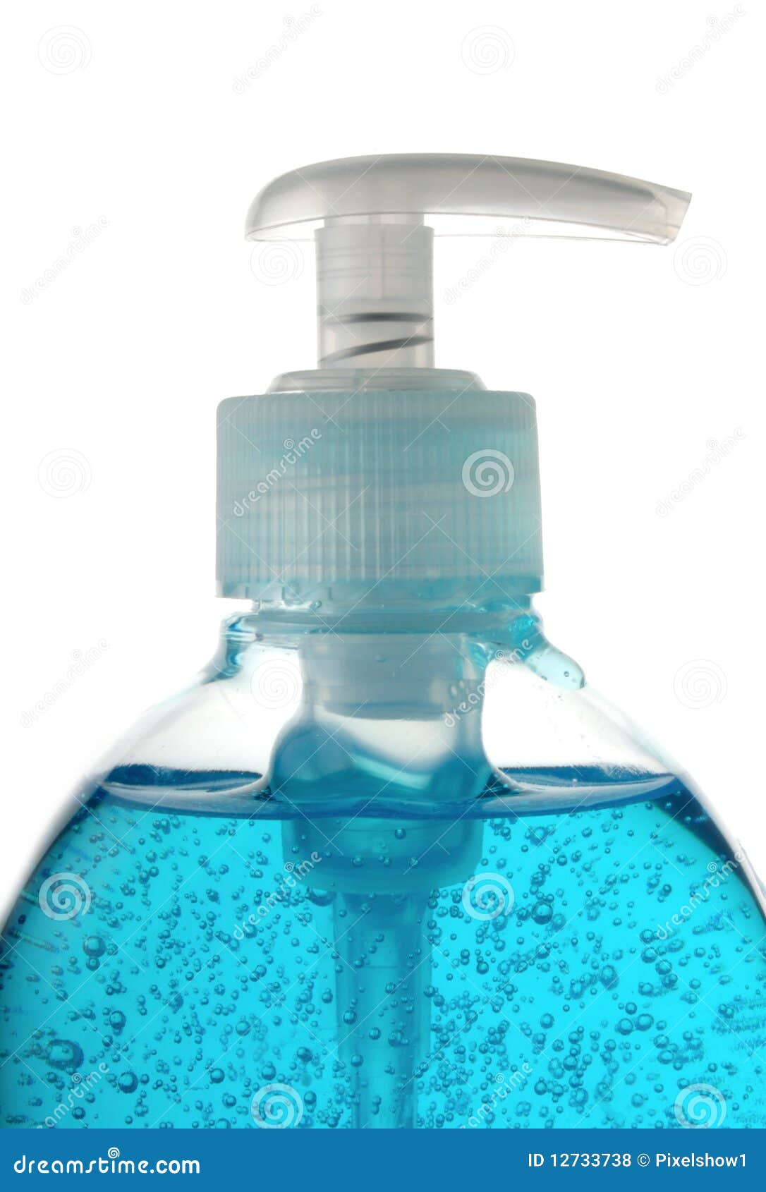 Plastic pump bottle stock photo. Image of container, nature 12733738