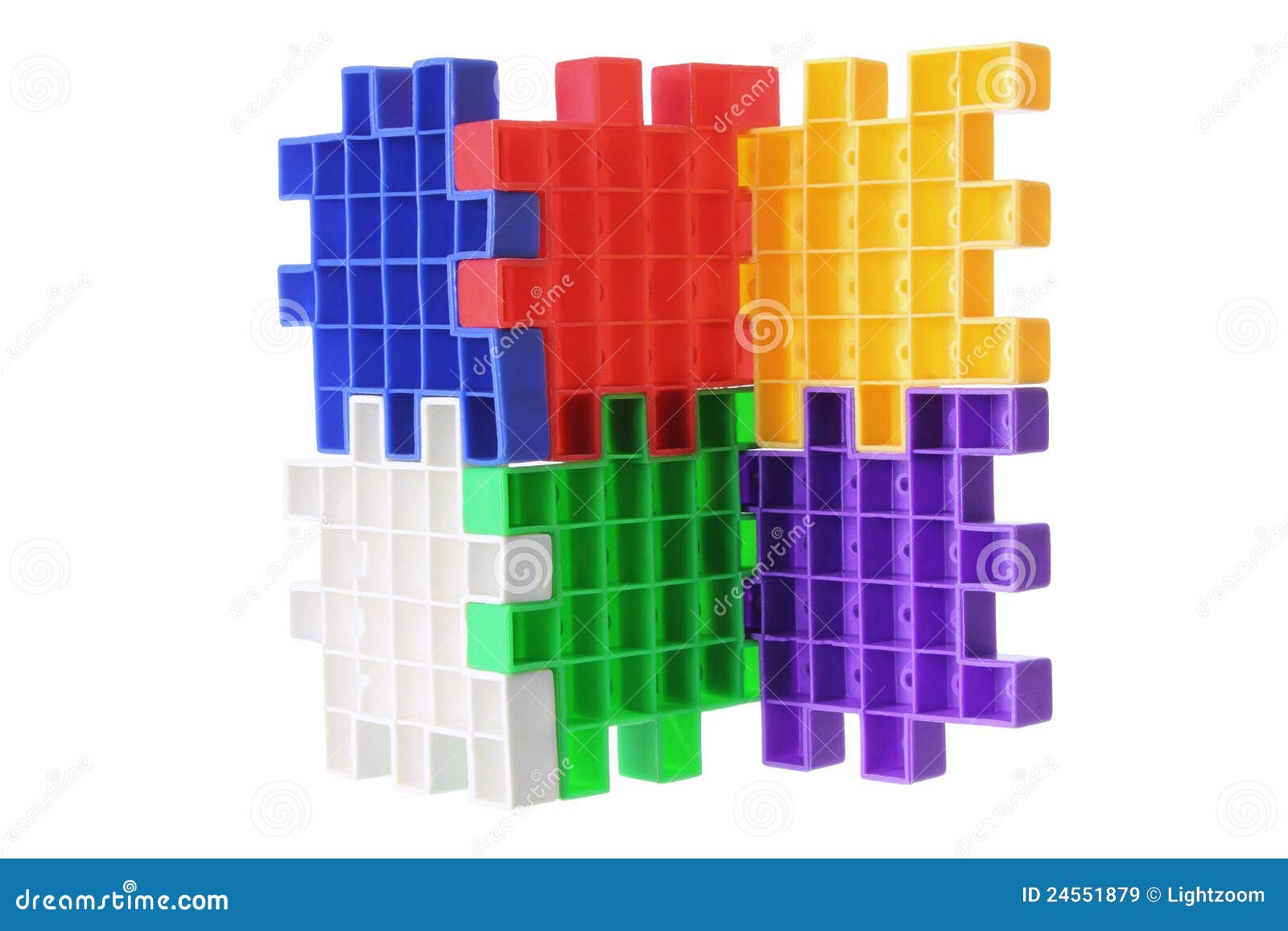 Plastic Puzzle Pieces stock image. Image of pastime, solve 24551879