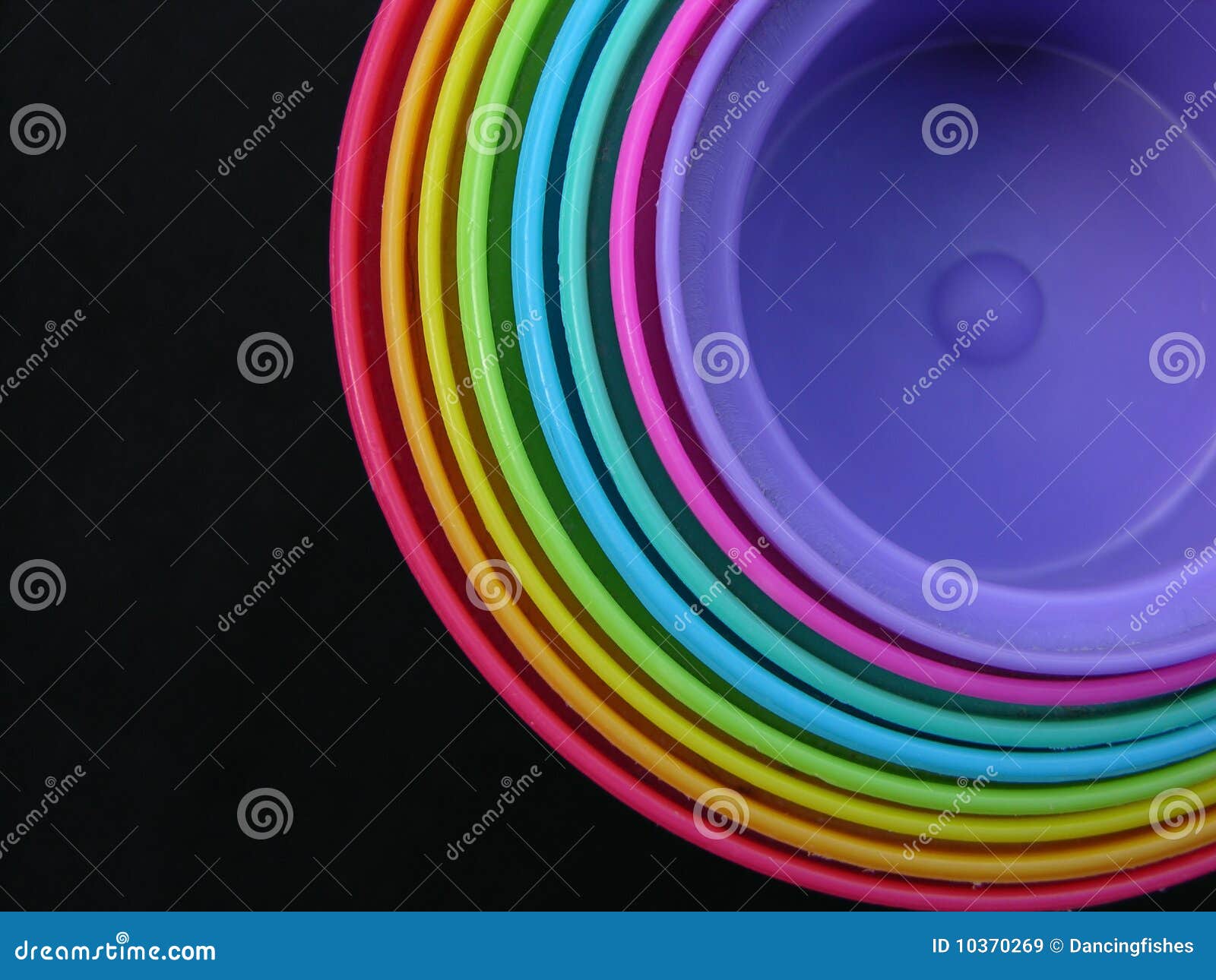 Plastic rainbow stock image. Image of black, concentric 10370269