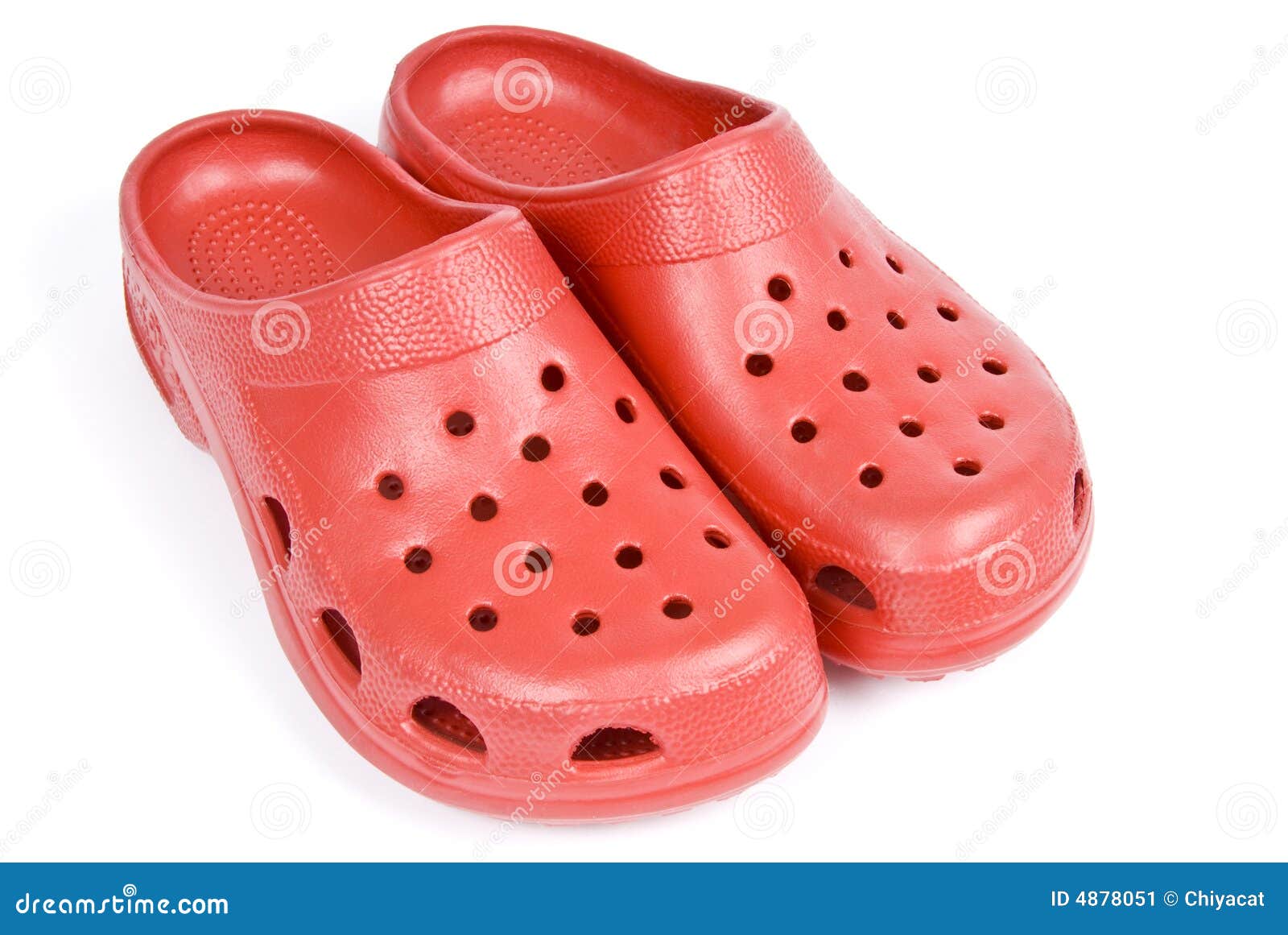 Plastic Red Clogs stock image. Image of sandal, european - 4878051