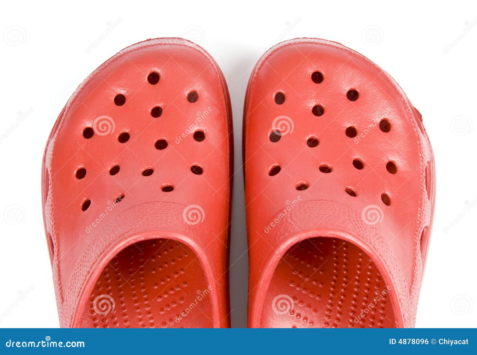 Plastic Red Clogs stock photo. Image of popular, fashion - 4878096