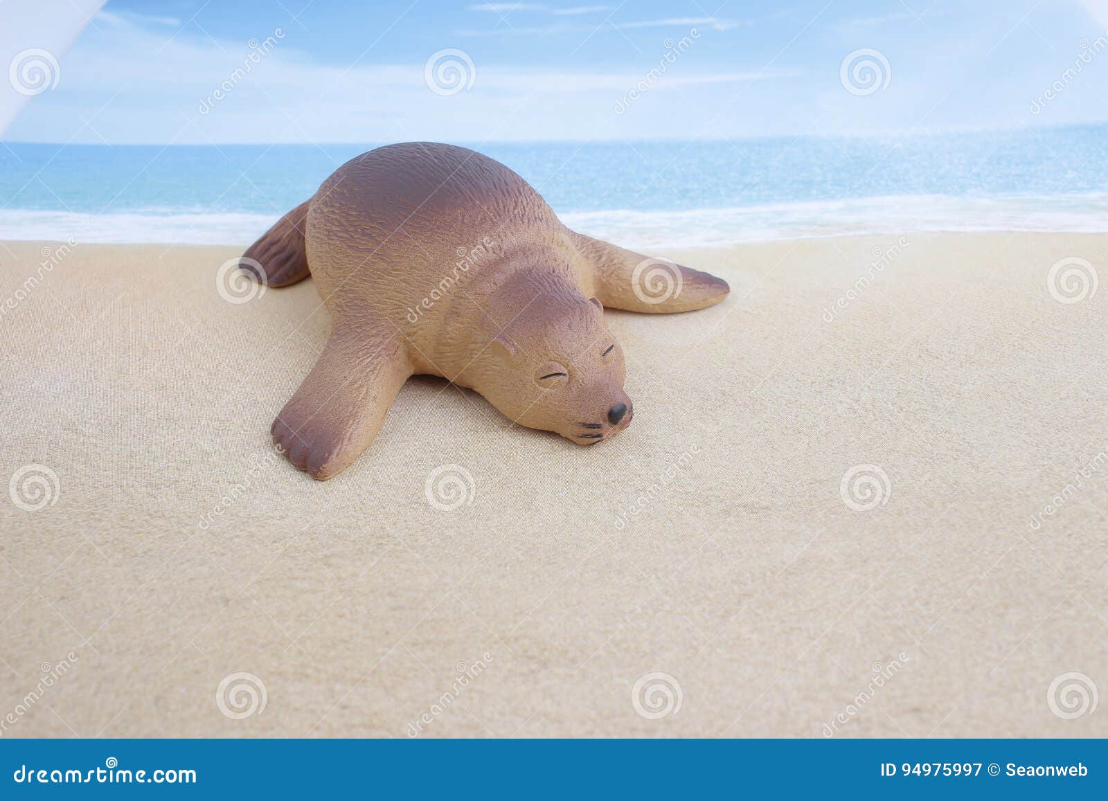 Plastic Sea Lion Toy with Figure Stock Image Image of doll, model 94975997