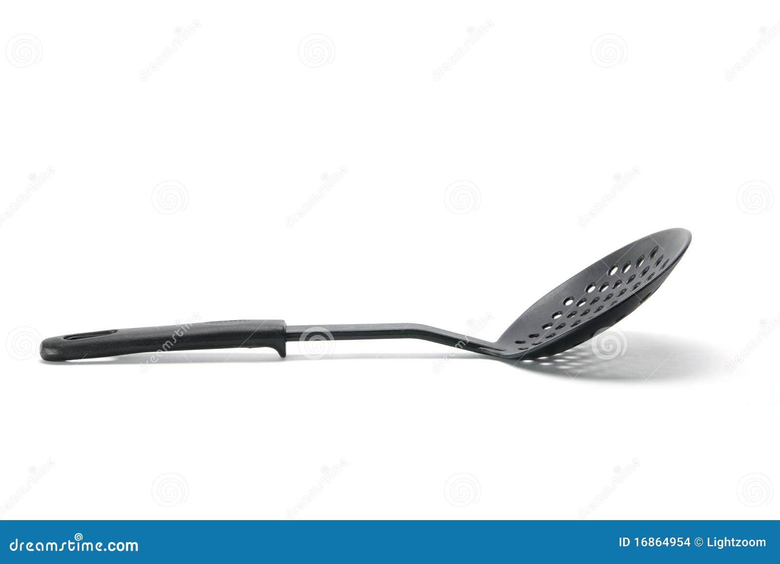 Plastic Slotted Spoon stock photo. Image of ladle, scoop 16864954