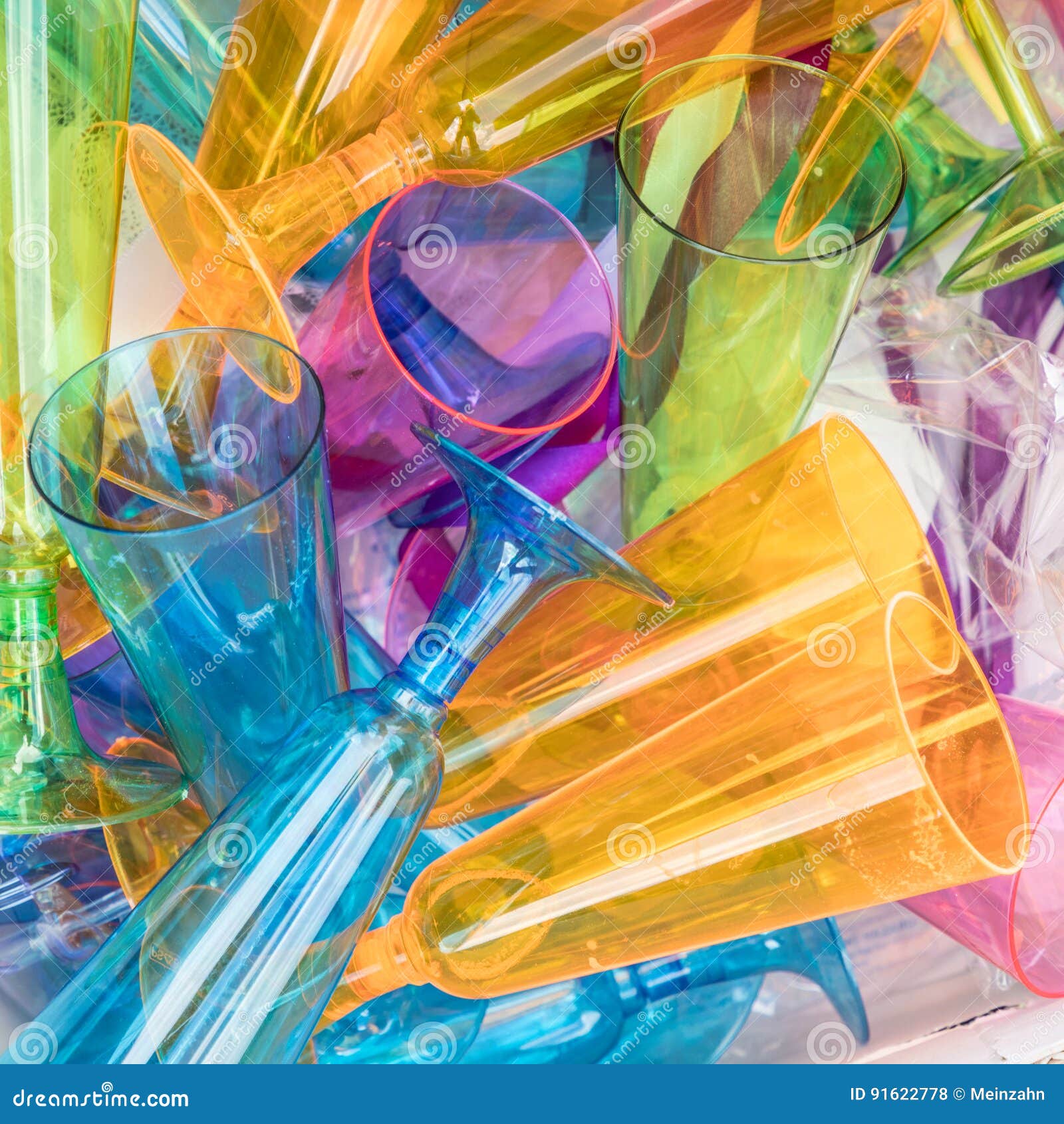 Plastic Sparkling Wine Glasses in a Litterbox Stock Photo Image of wine, away 91622778