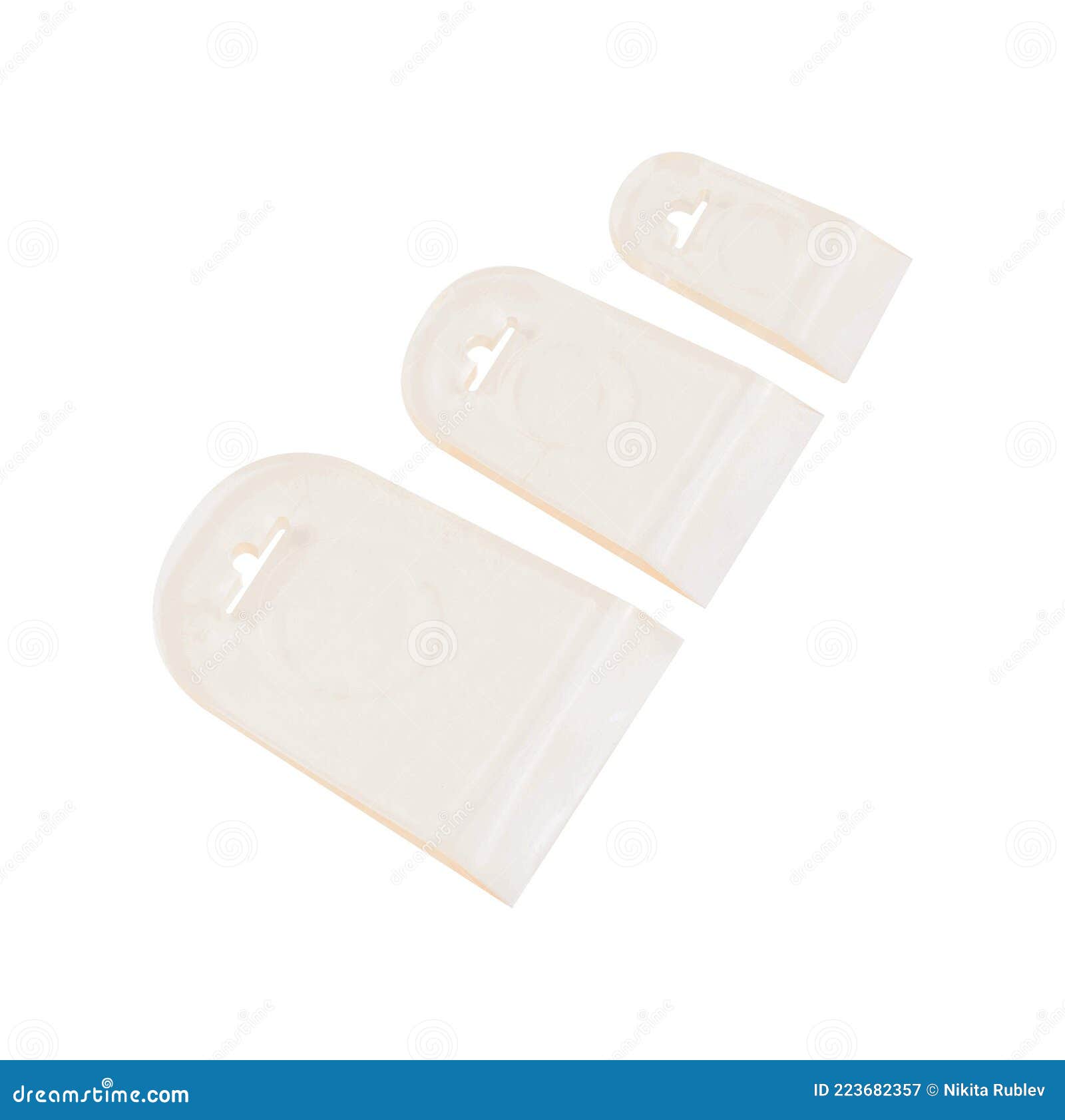 Plastic Spatula for Wallpaper. Spatula on White Background Stock Image