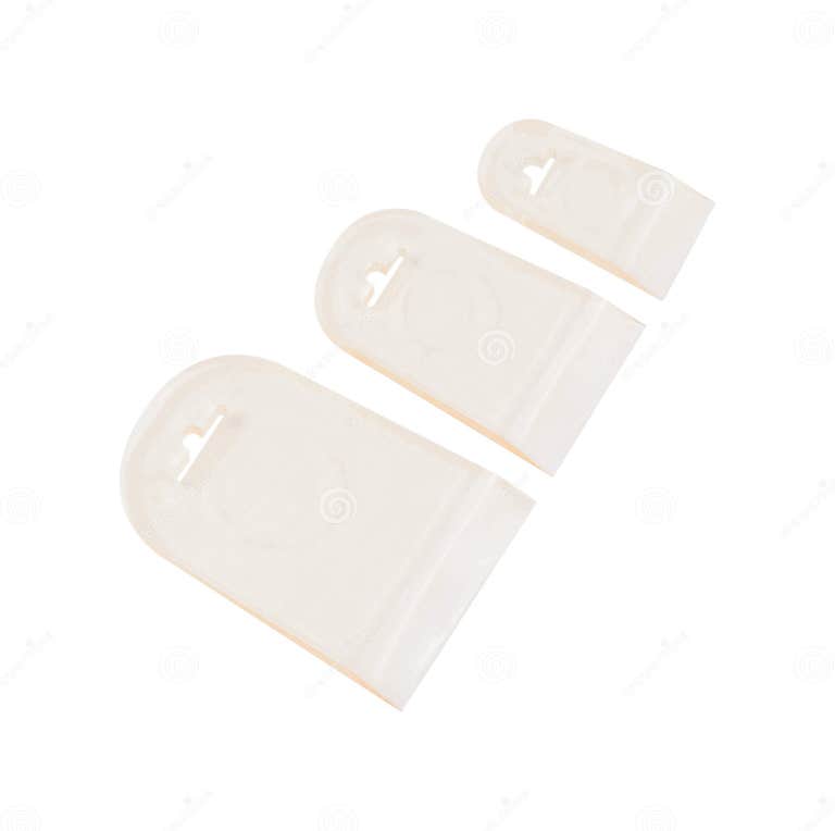 Plastic Spatula for Wallpaper. Spatula on White Background Stock Image
