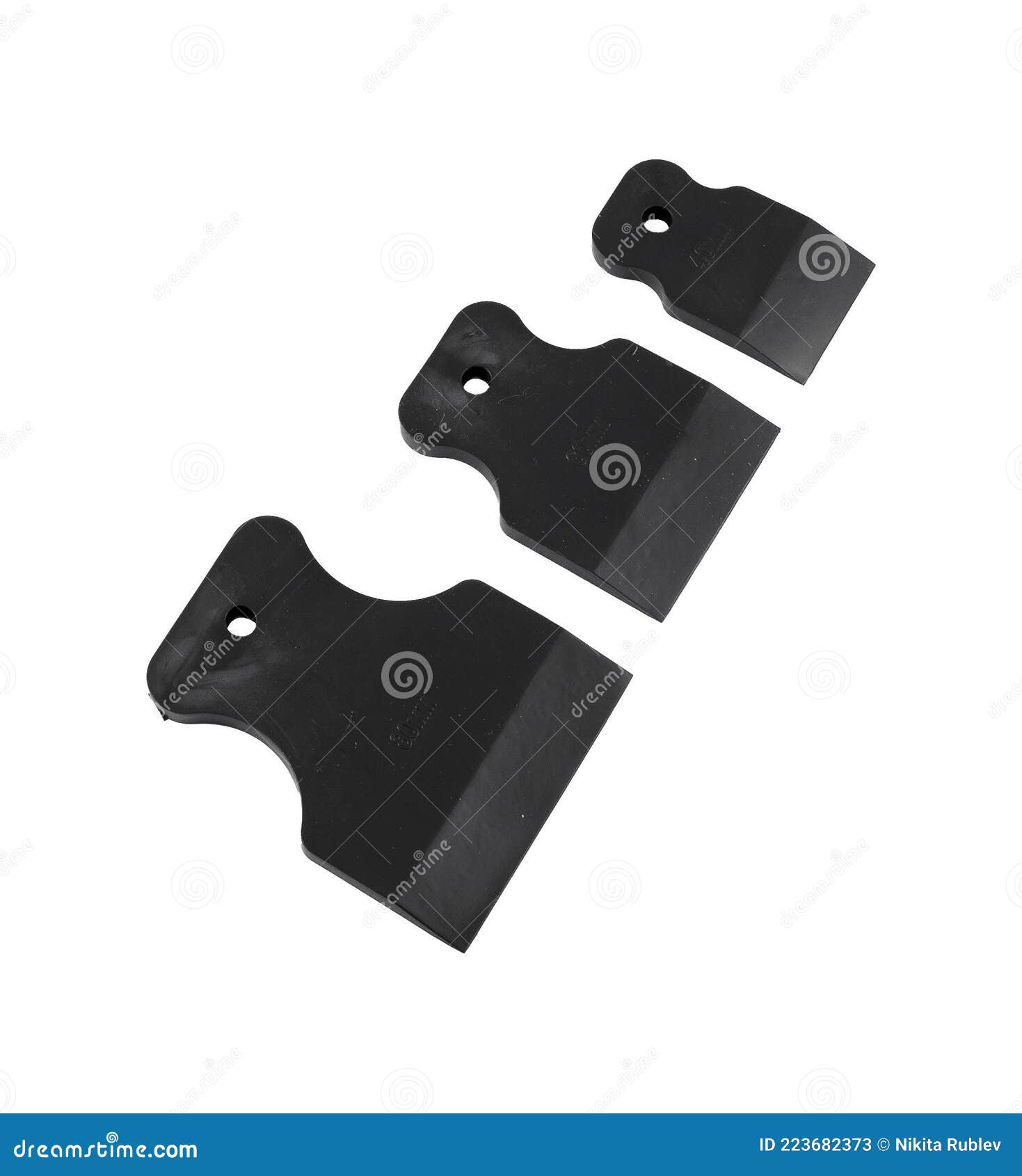 Plastic Spatula for Wallpaper. Spatula on White Background Stock Image