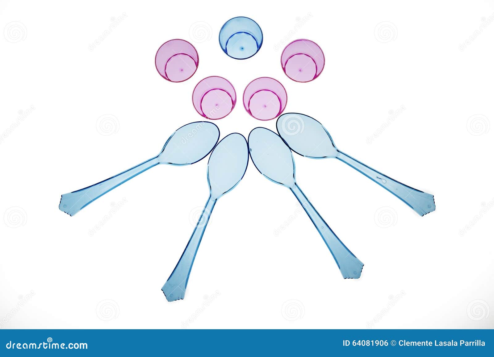 Plastic spoon and glasses stock photo. Image of style 64081906