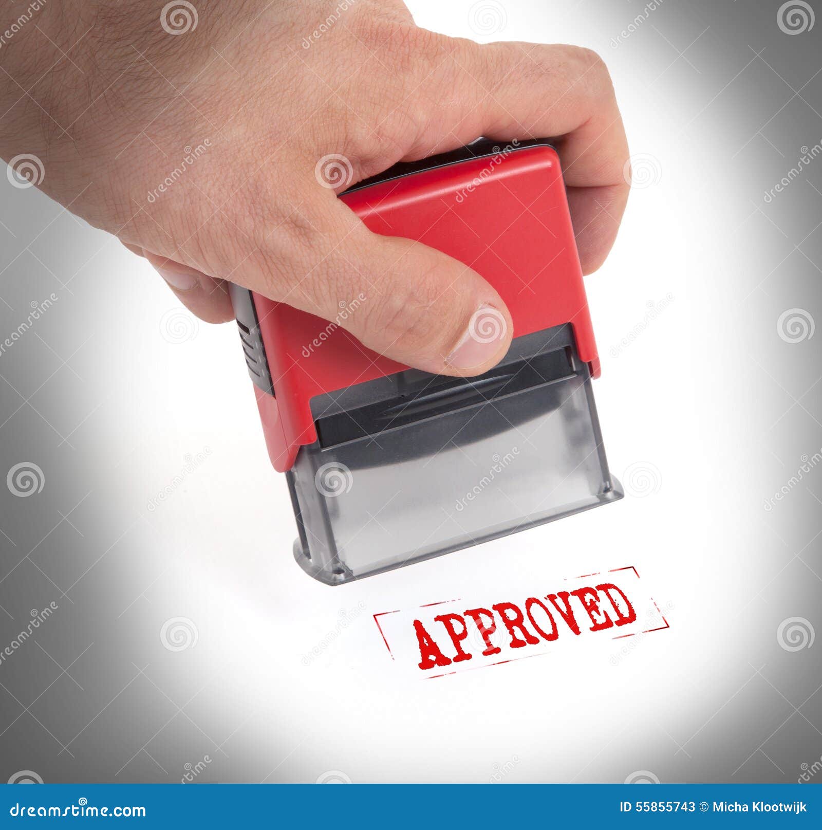 Plastic Stamp in Hand, Isolated Stock Image Image of accessories