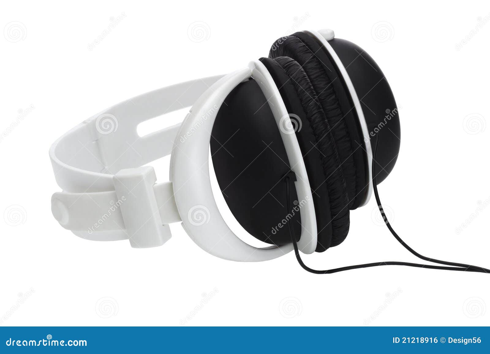Plastic stereo headphone stock photo. Image of leisure 21218916
