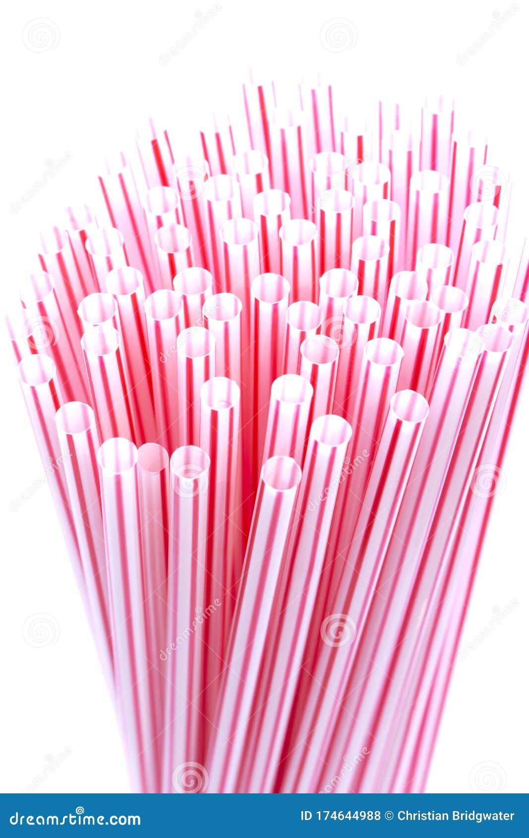 Plastic Straws in a Bunch Isolated on a White Background. Plastic Waste  Concept Stock Photo - Image of environment, colour: 174644988