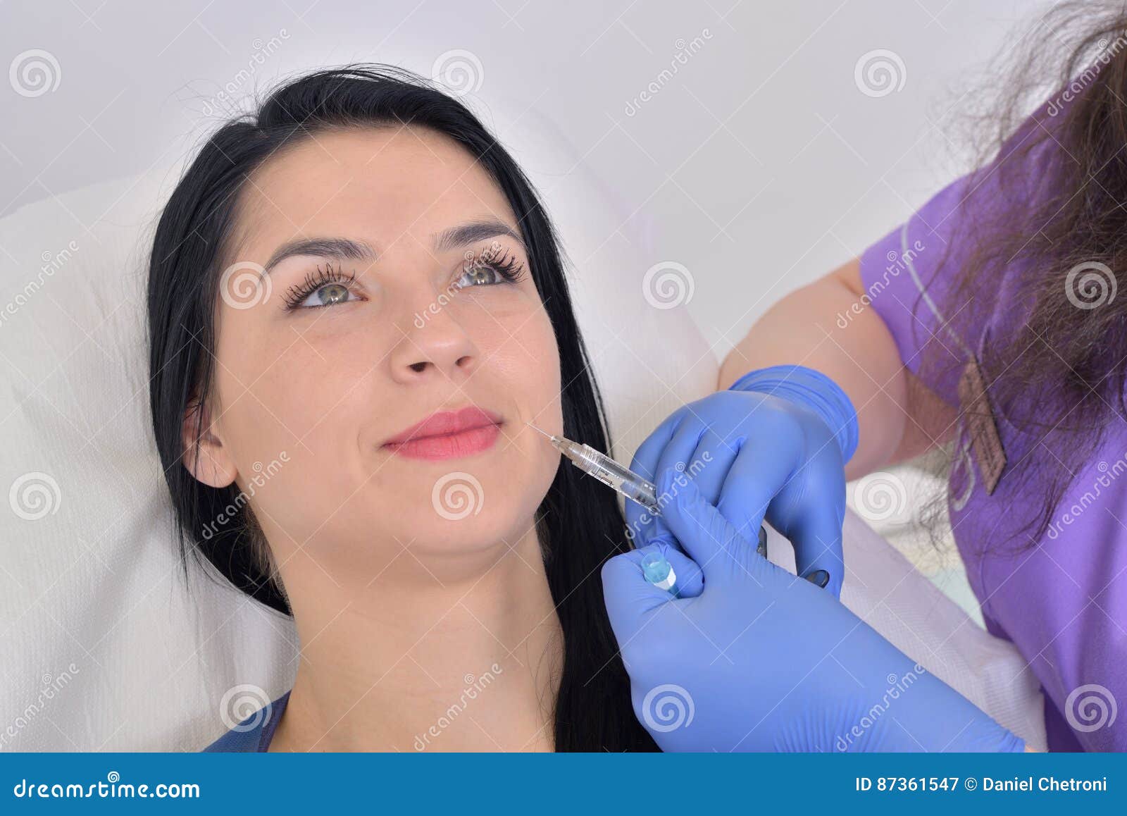 Plastic Surgery Concept. Hyaluronic Acid Injection Stock Image Image
