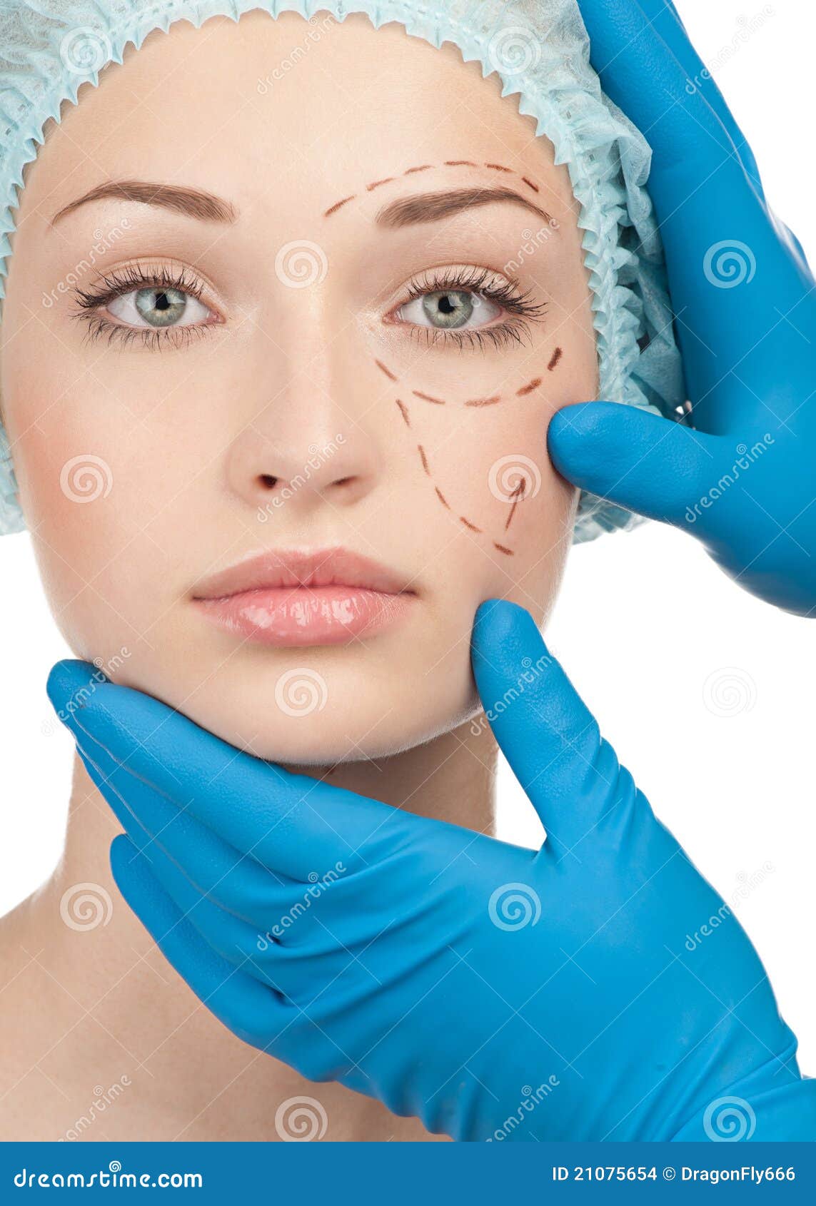 Before Plastic Surgery Operation Stock Photo Image of examination