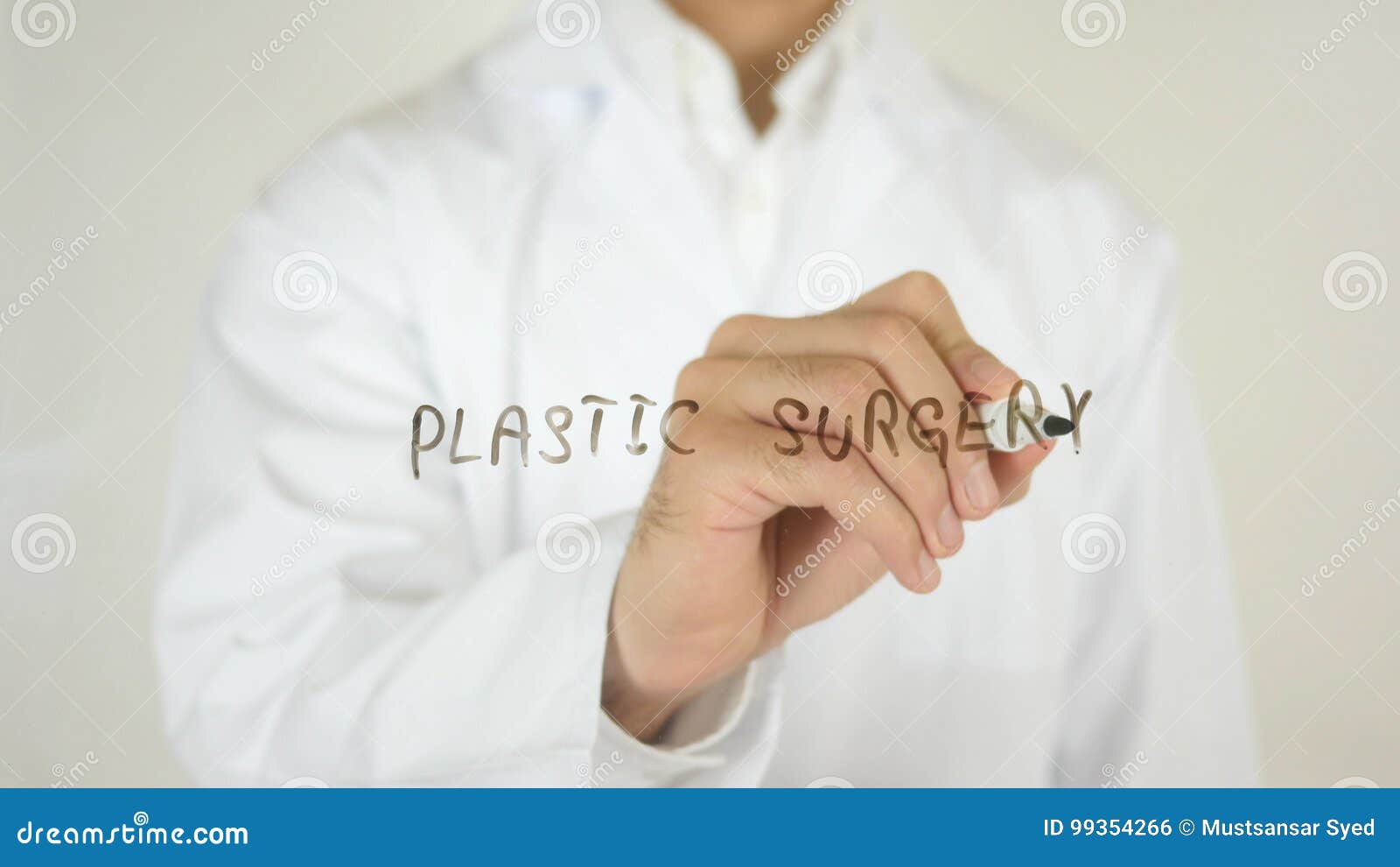 Plastic Surgery, Written On Glass Stock Photo - Image of ...