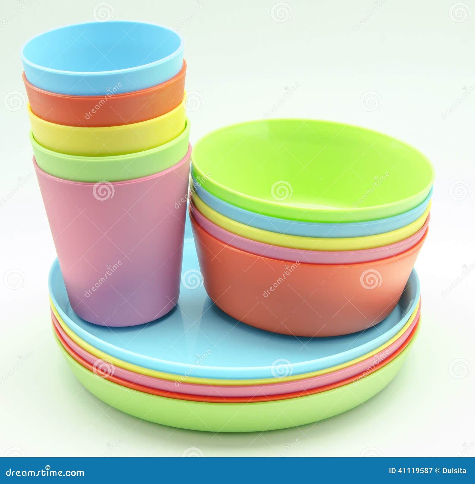 Plastic tableware stock image. Image of plastic, service 41119587