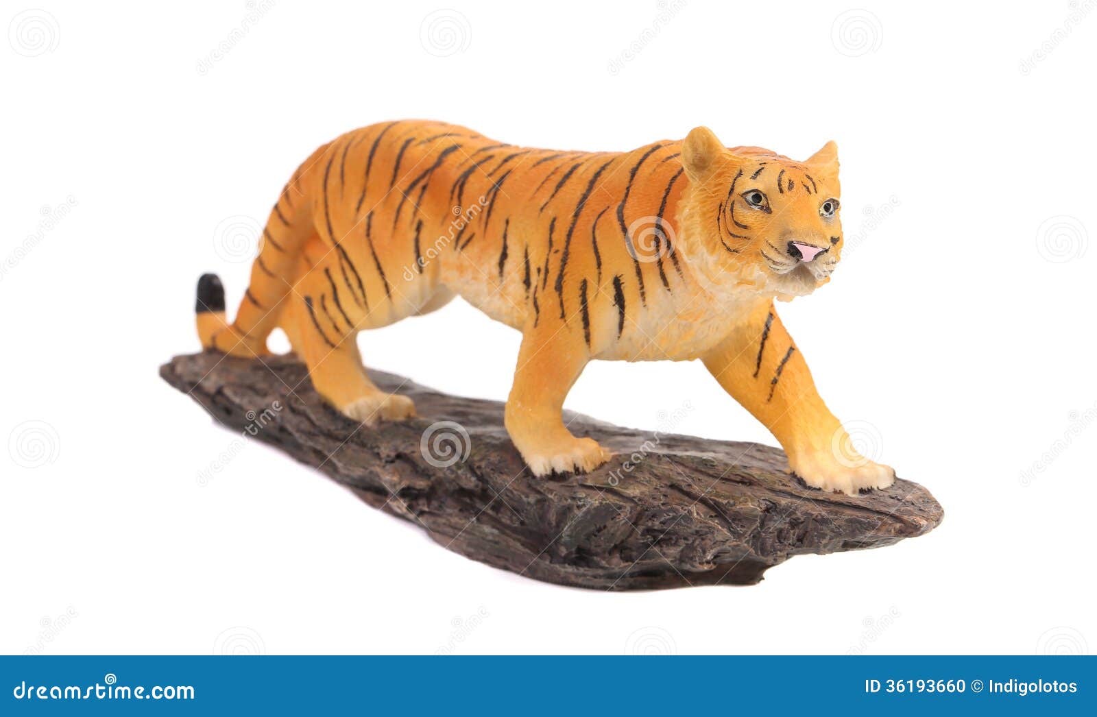 Bengal Tiger Sitting 3D Printed Miniature Figurine 