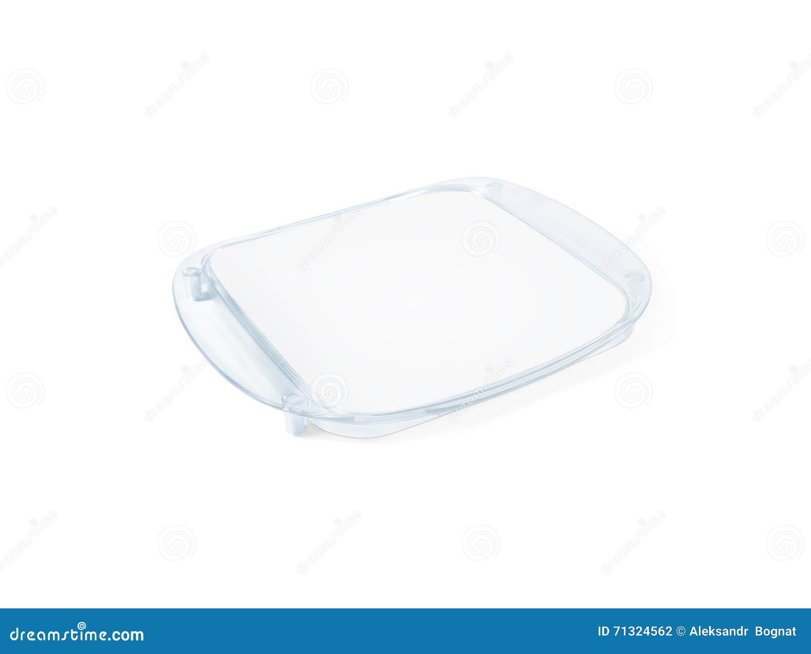 Download Plastic Tip Tray With Blank Paper Mockup Isolated On White ...