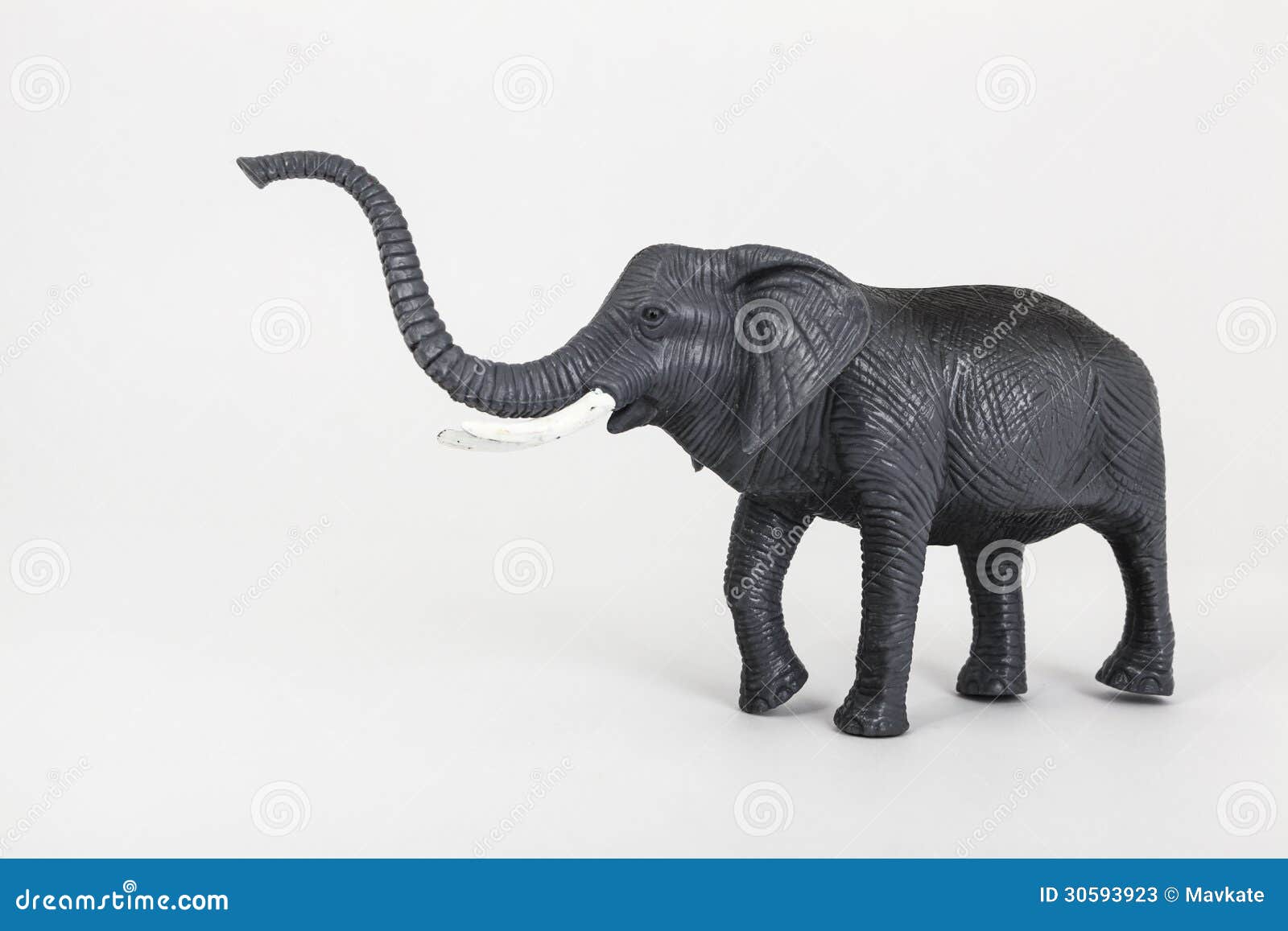 Plastic Toy Animal Elephant Stock Image Image of funny, girl 30593923