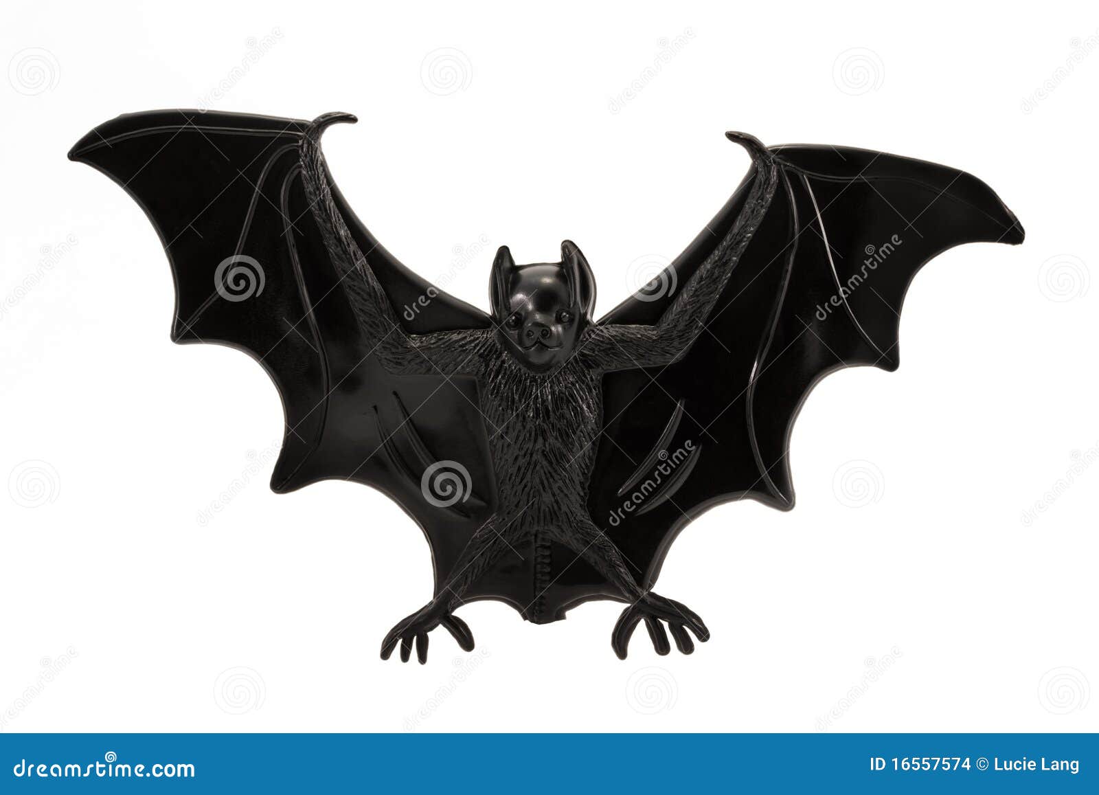Plastic toy bat over white stock photo. Image of black 16557574