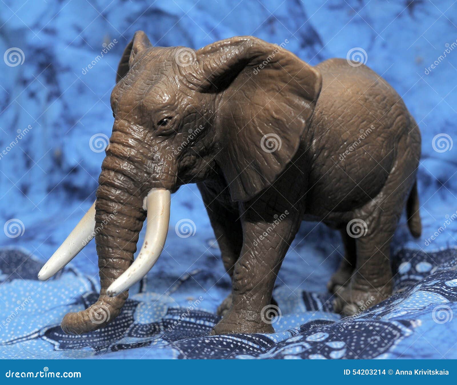 Plastic toy elephant stock photo. Image of natural, mother 54203214
