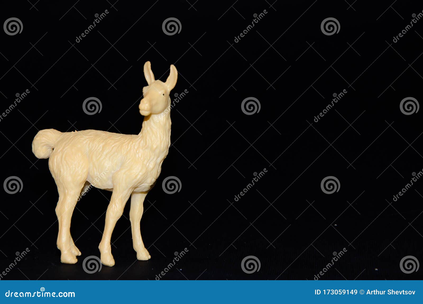 plastic llama figurine