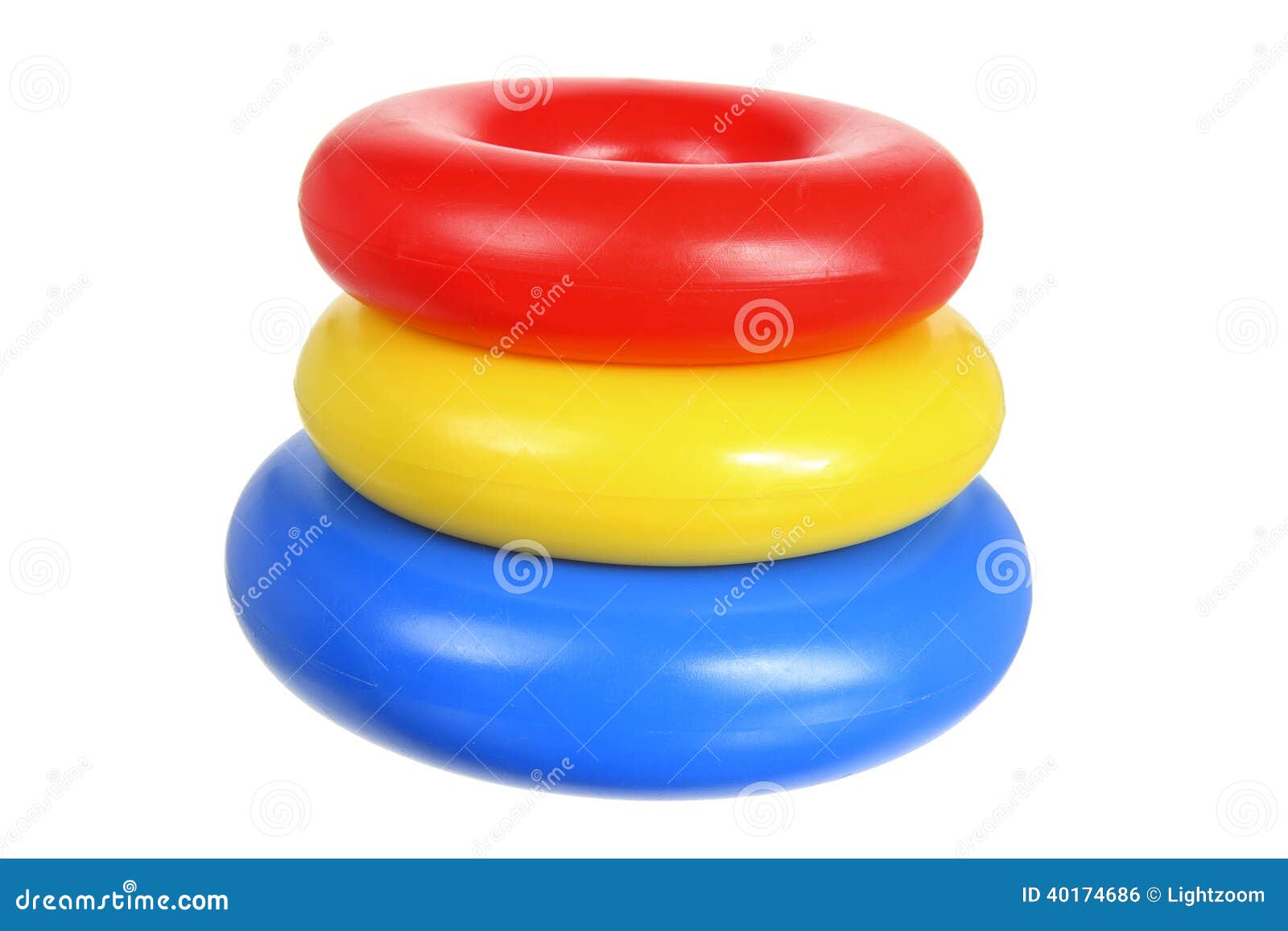 Plastic Toy Rings stock photo. Image of still, preschool 40174686