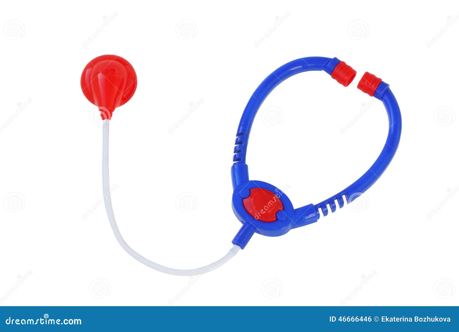 Plastic toy stethoscope. stock photo. Image of occupation 46666446
